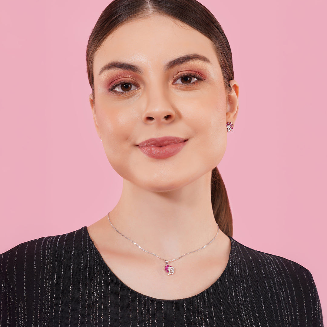 925 silver pendant set with earrings