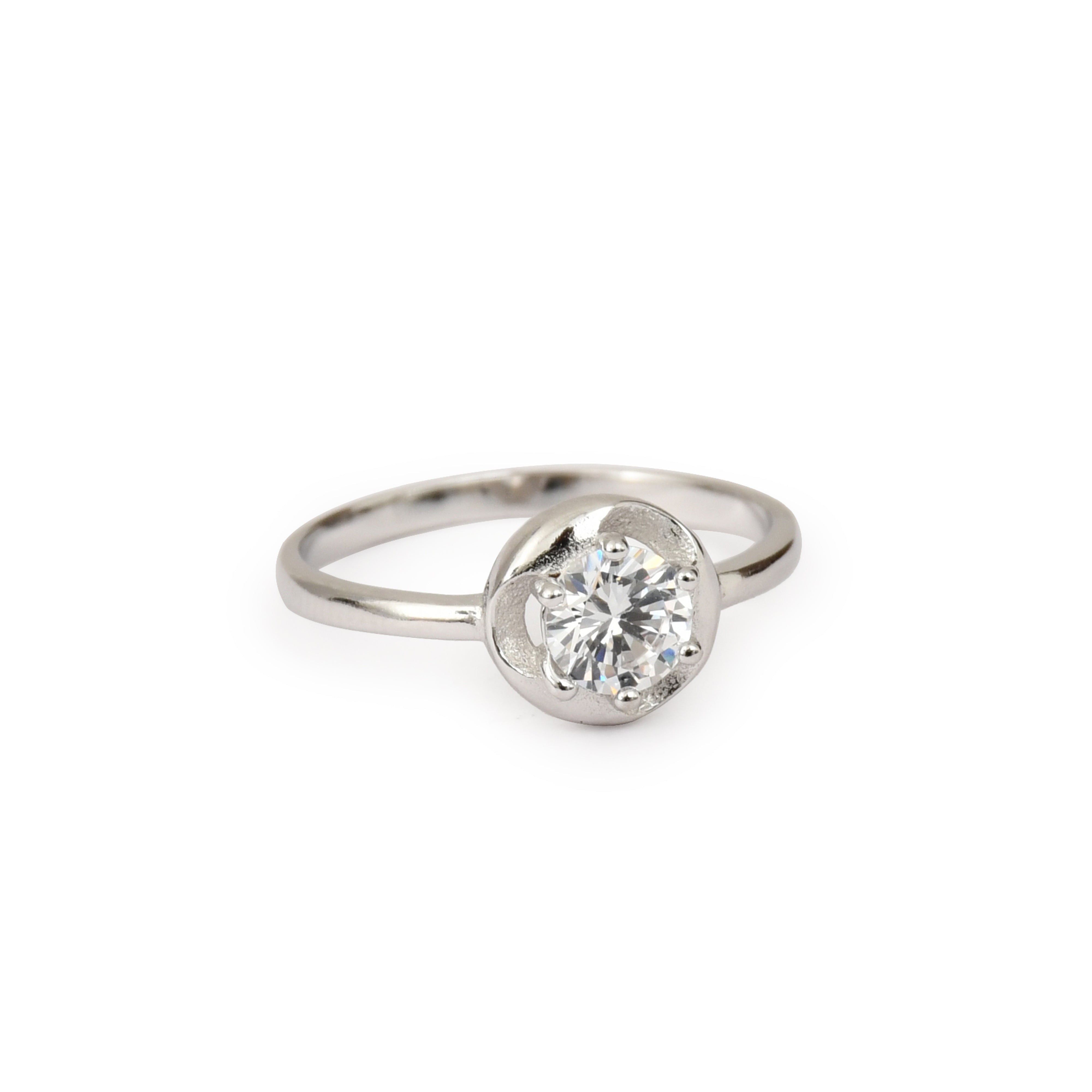 Luna Solitaire Ring