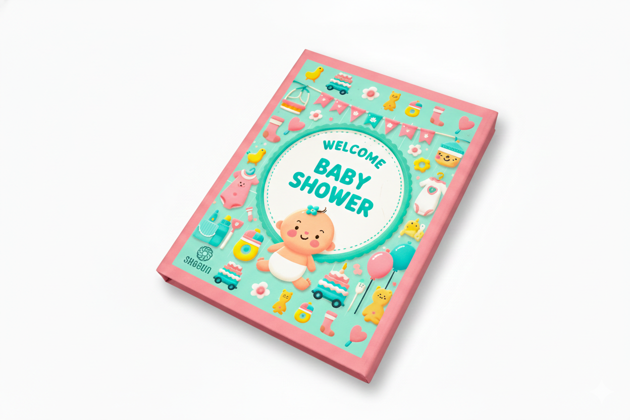 Baby shower Silver coin gift box | Set of 8 coins