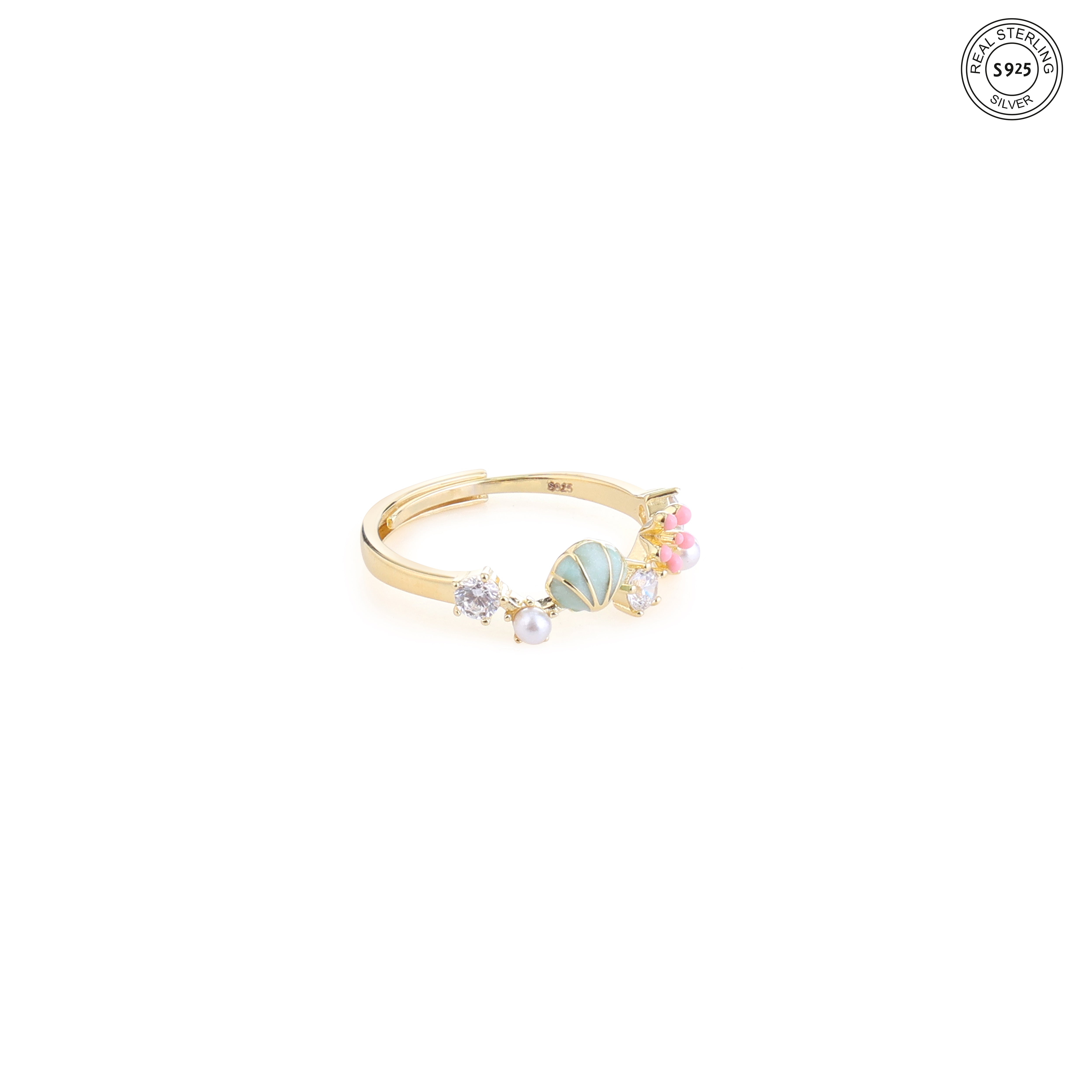 Ocean Bloom Silver Ring