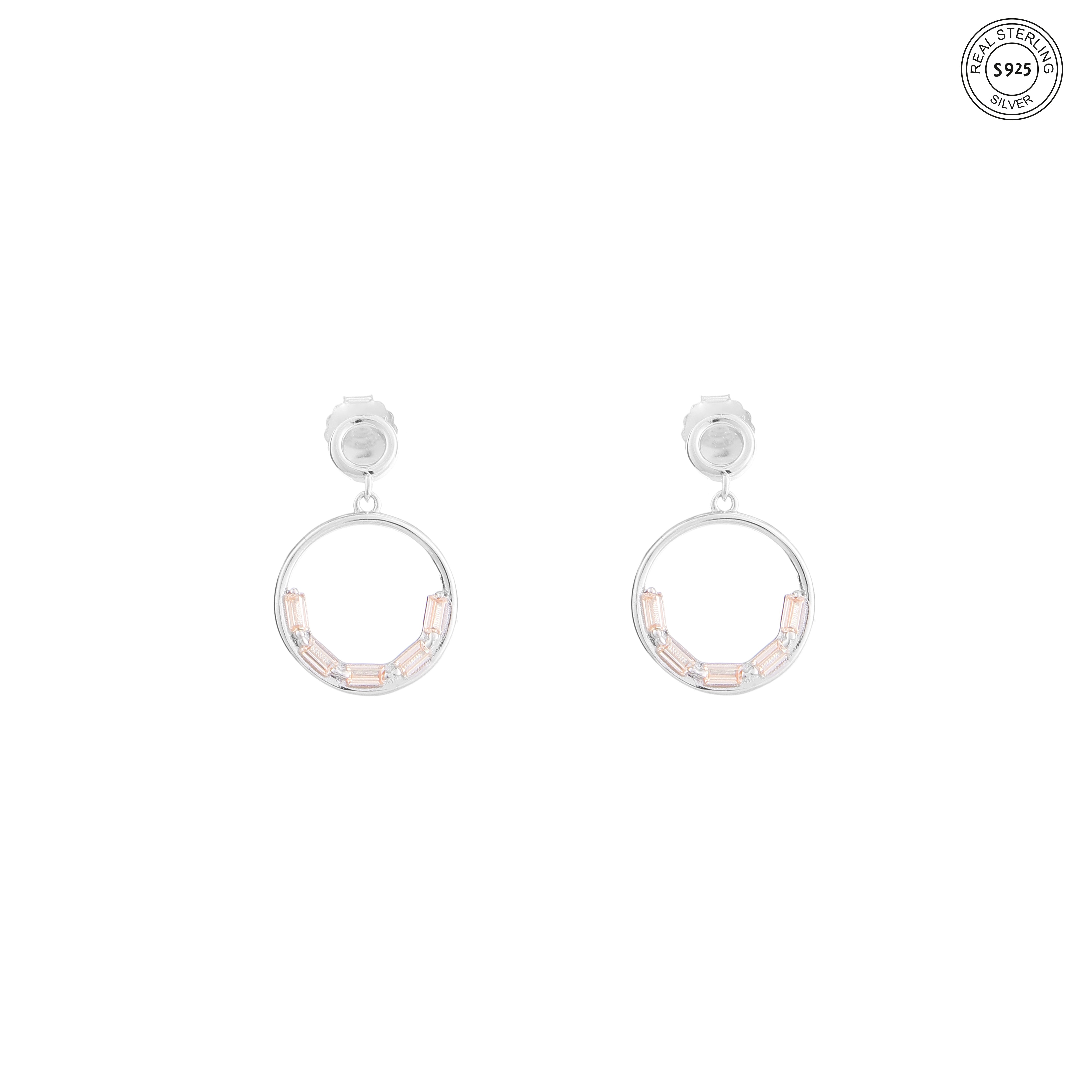 Urban Loop Silver Earrings