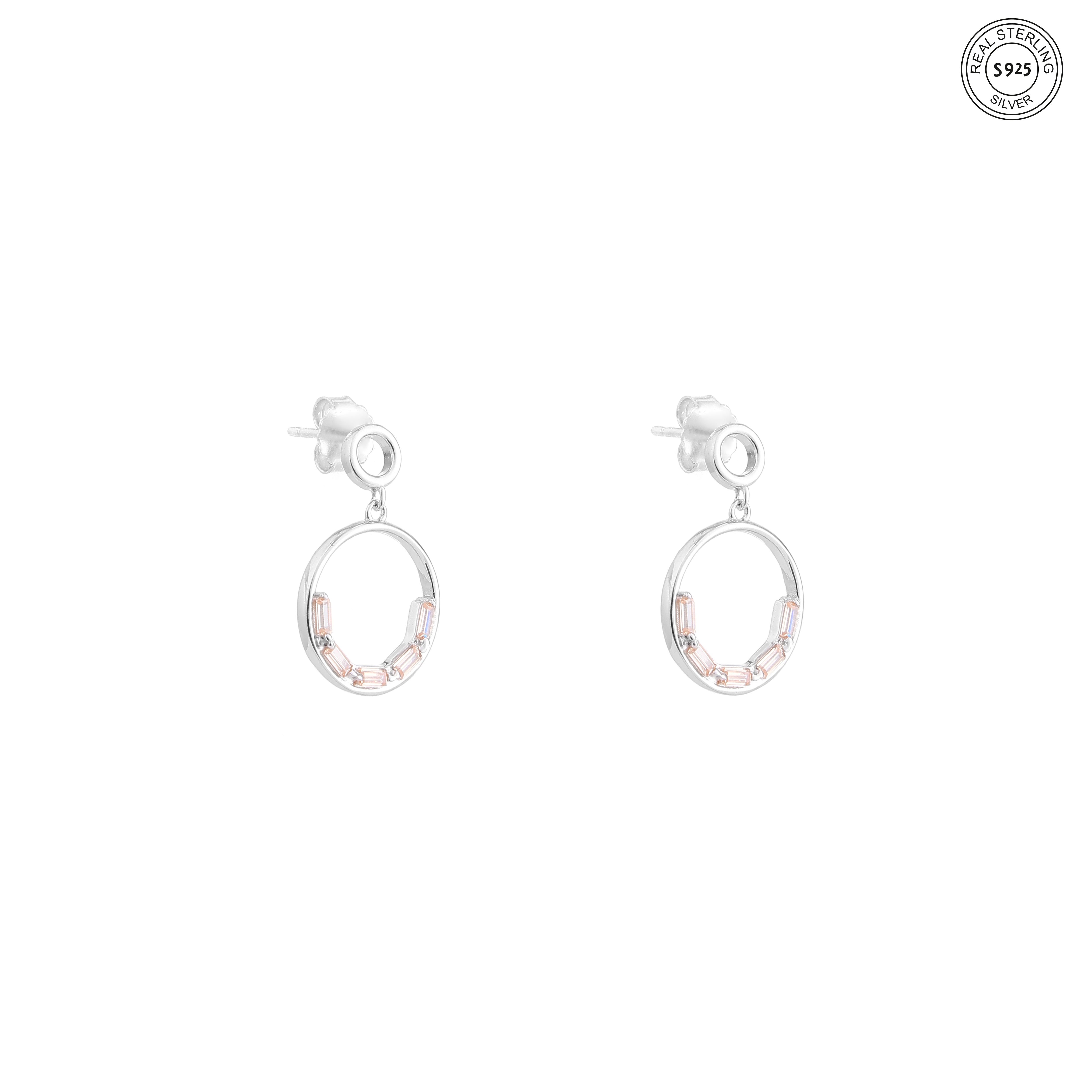 Urban Loop Silver Earrings