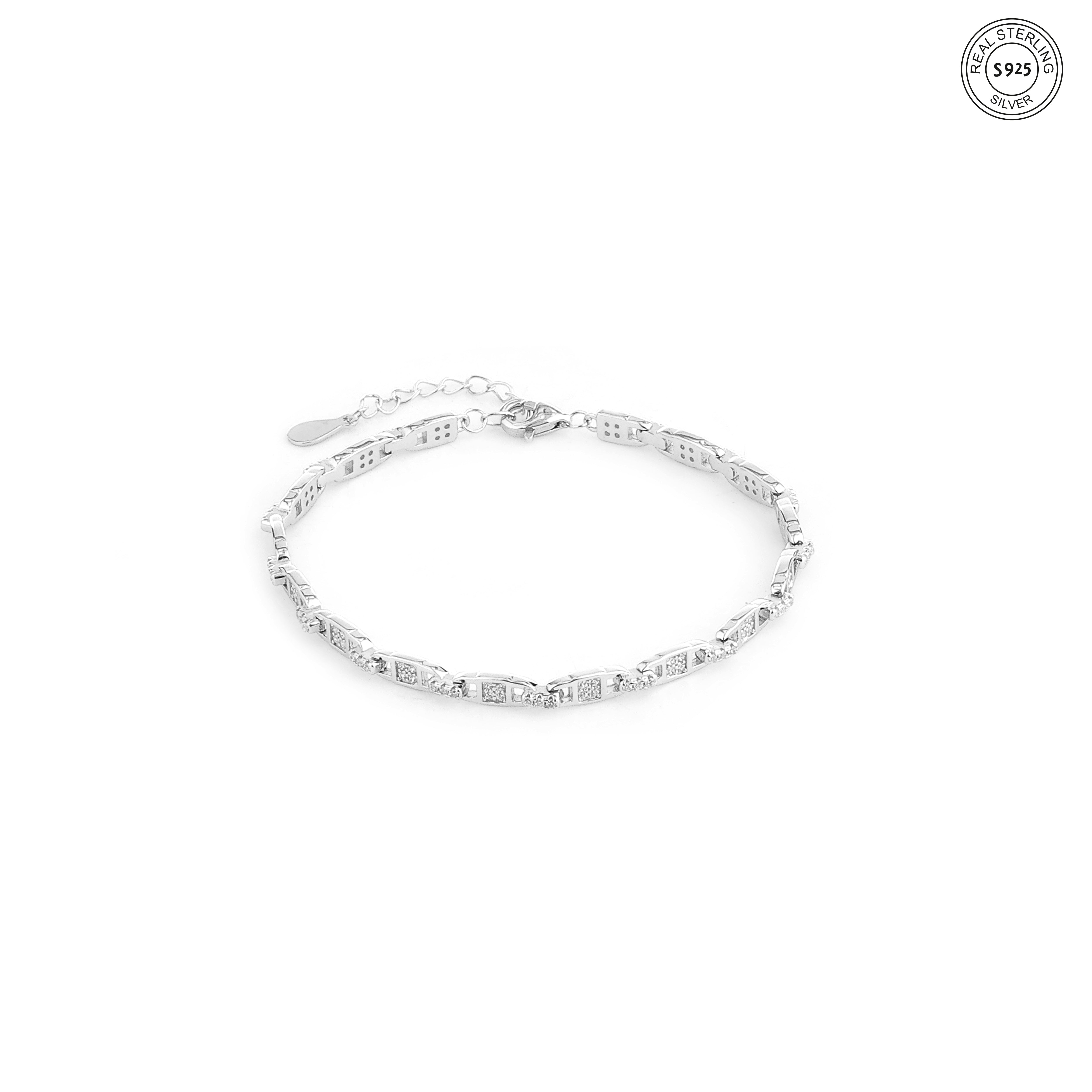 Lumi Link Silver Bracelet