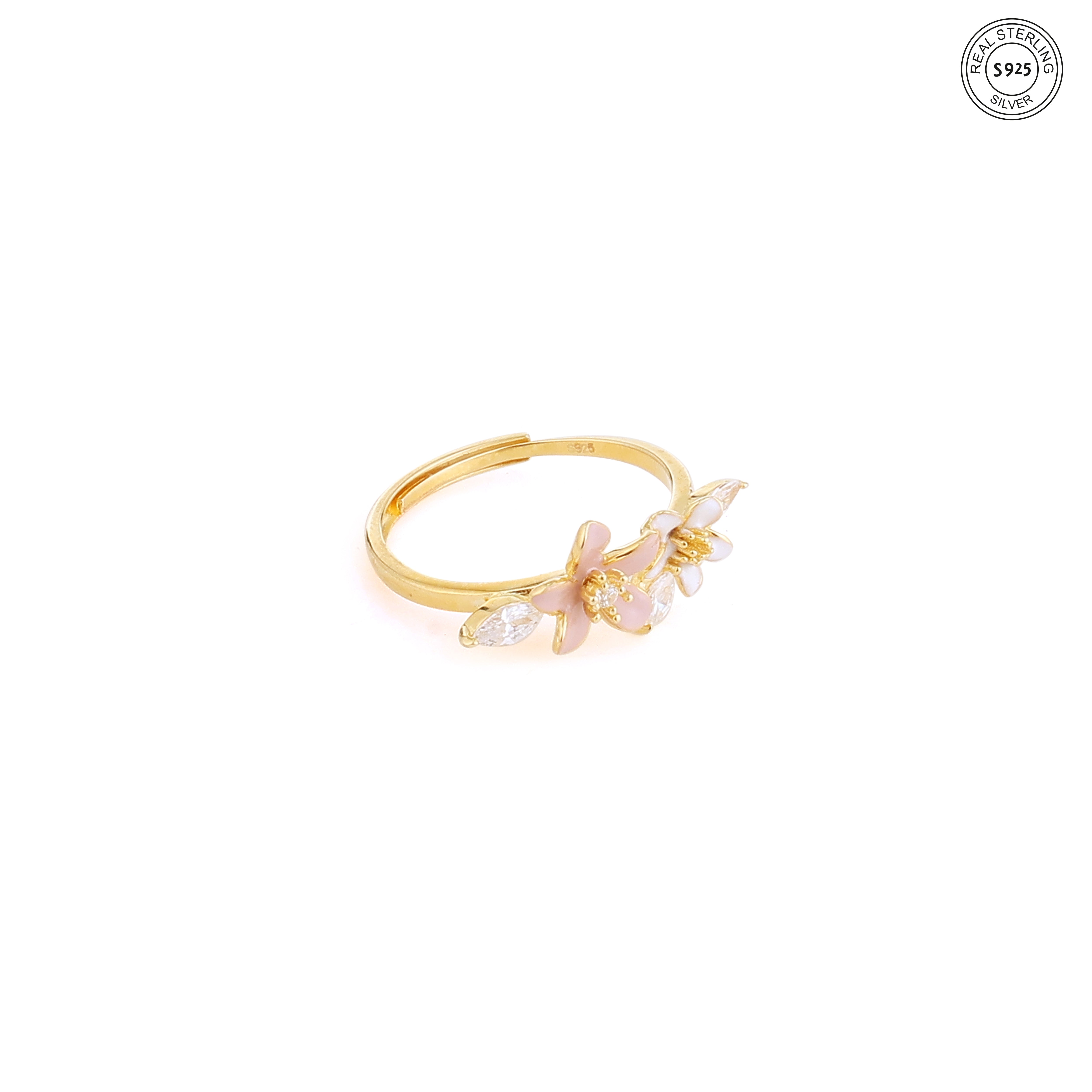 Petal Grace Silver Ring