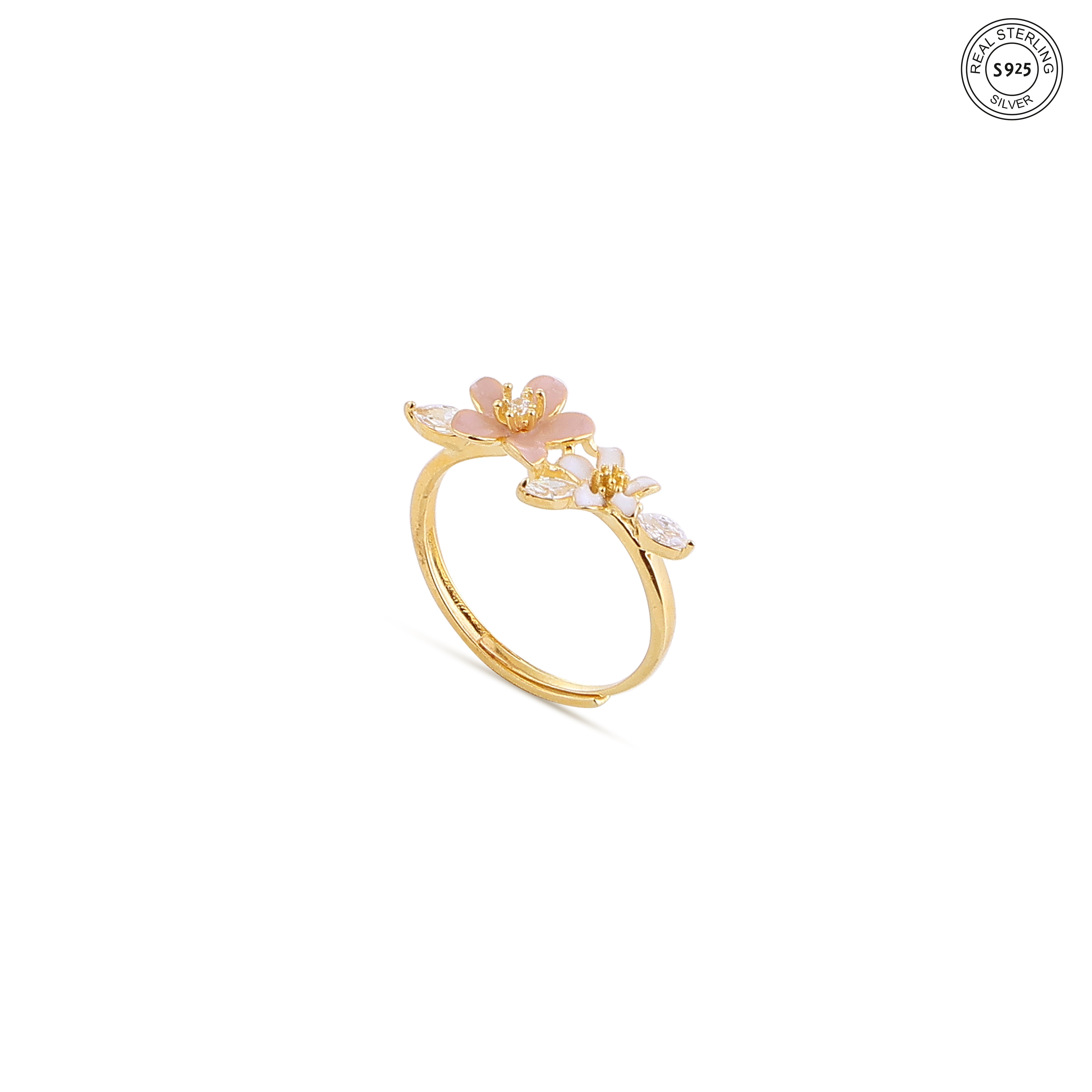 Petal Grace Silver Ring