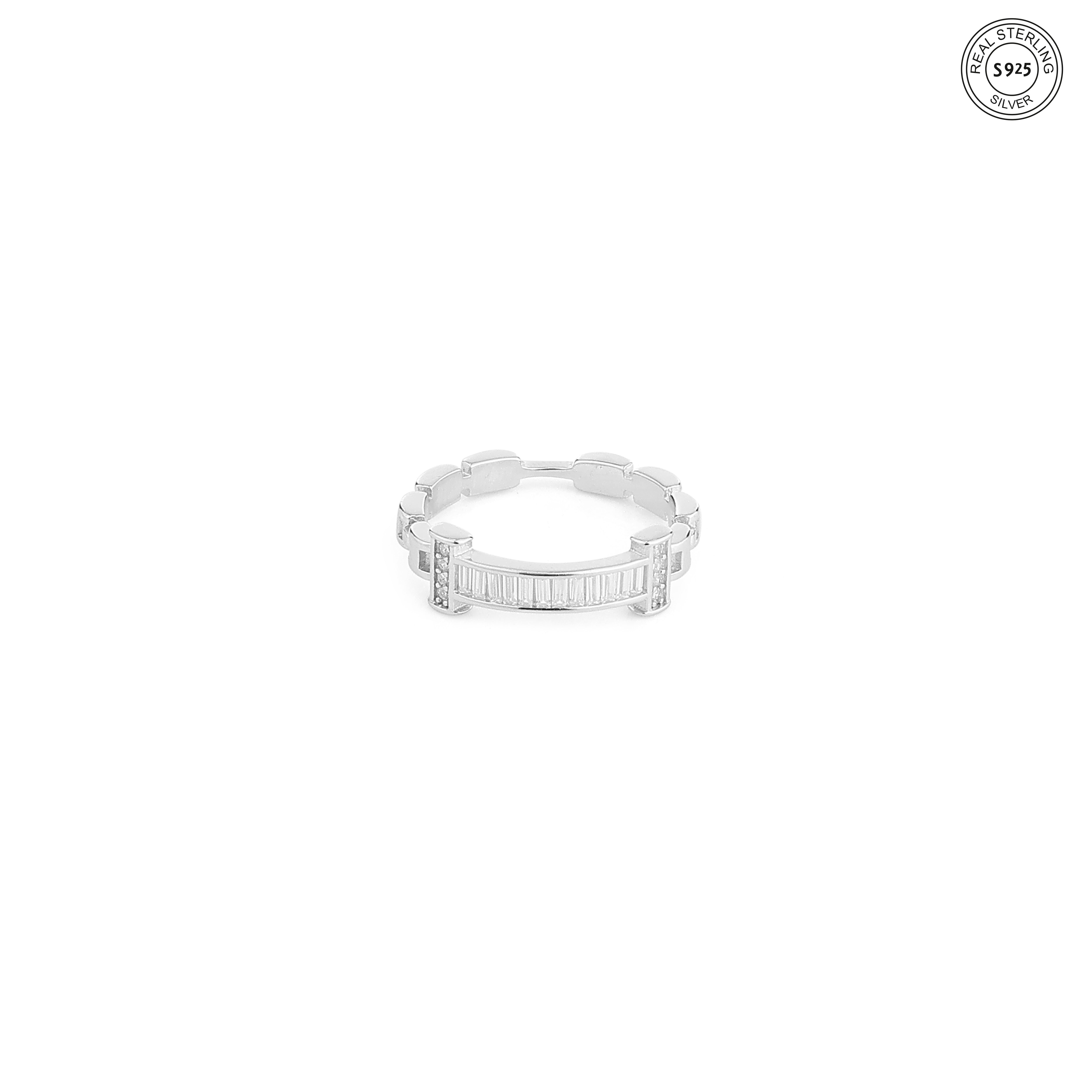 Grace Link Silver Ring