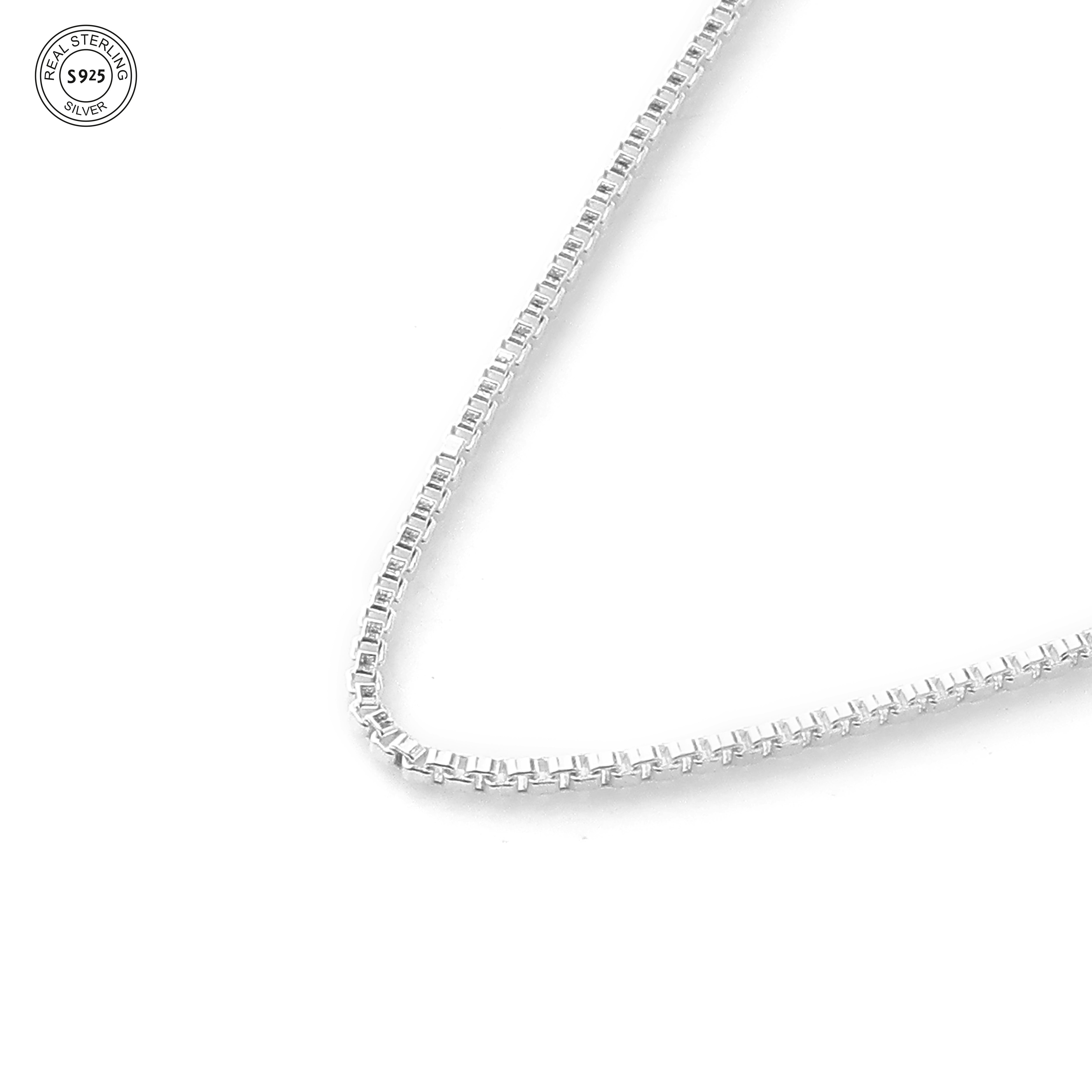 Square Link Silver Chain