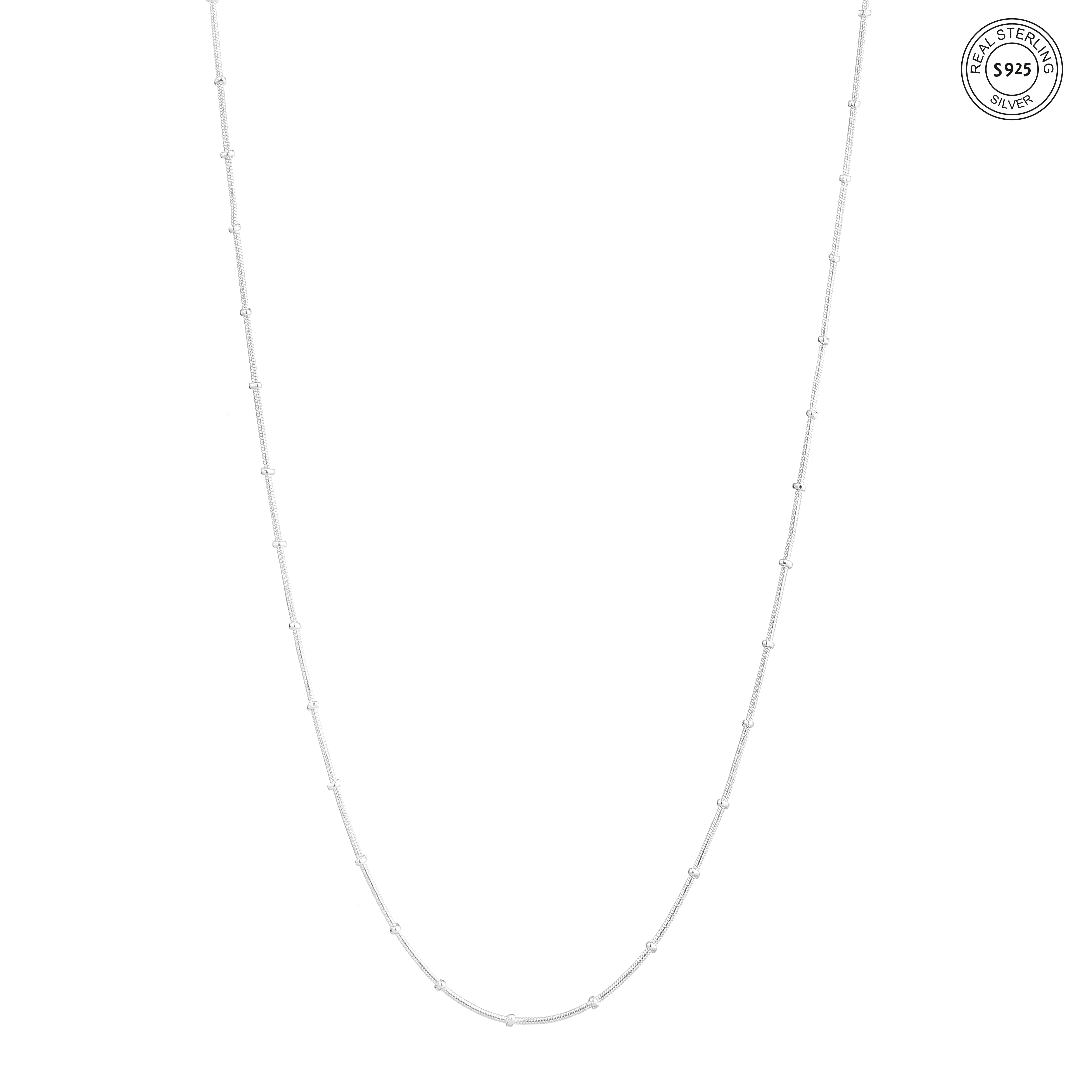 Luna Charm Silver Chain