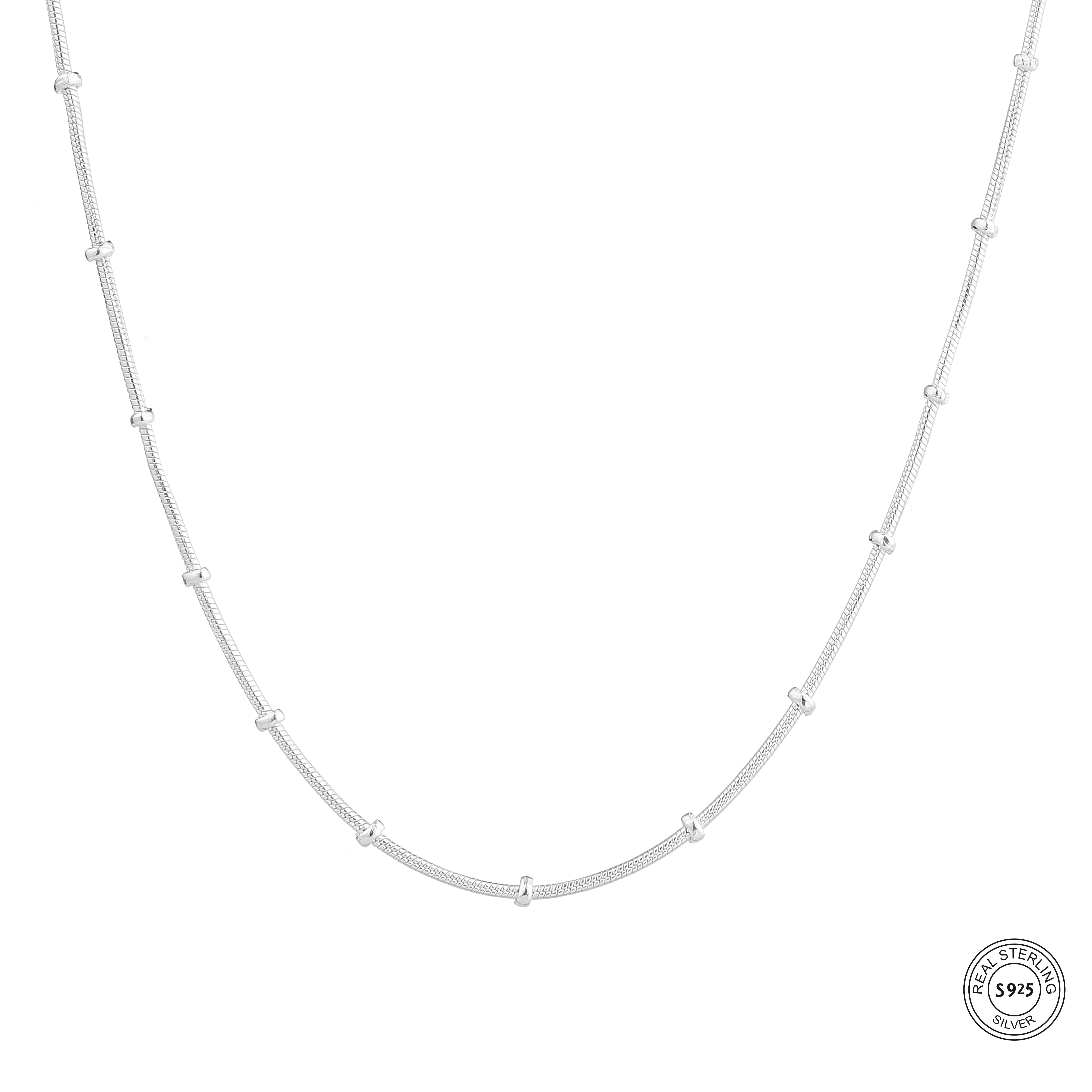 Luna Charm Silver Chain