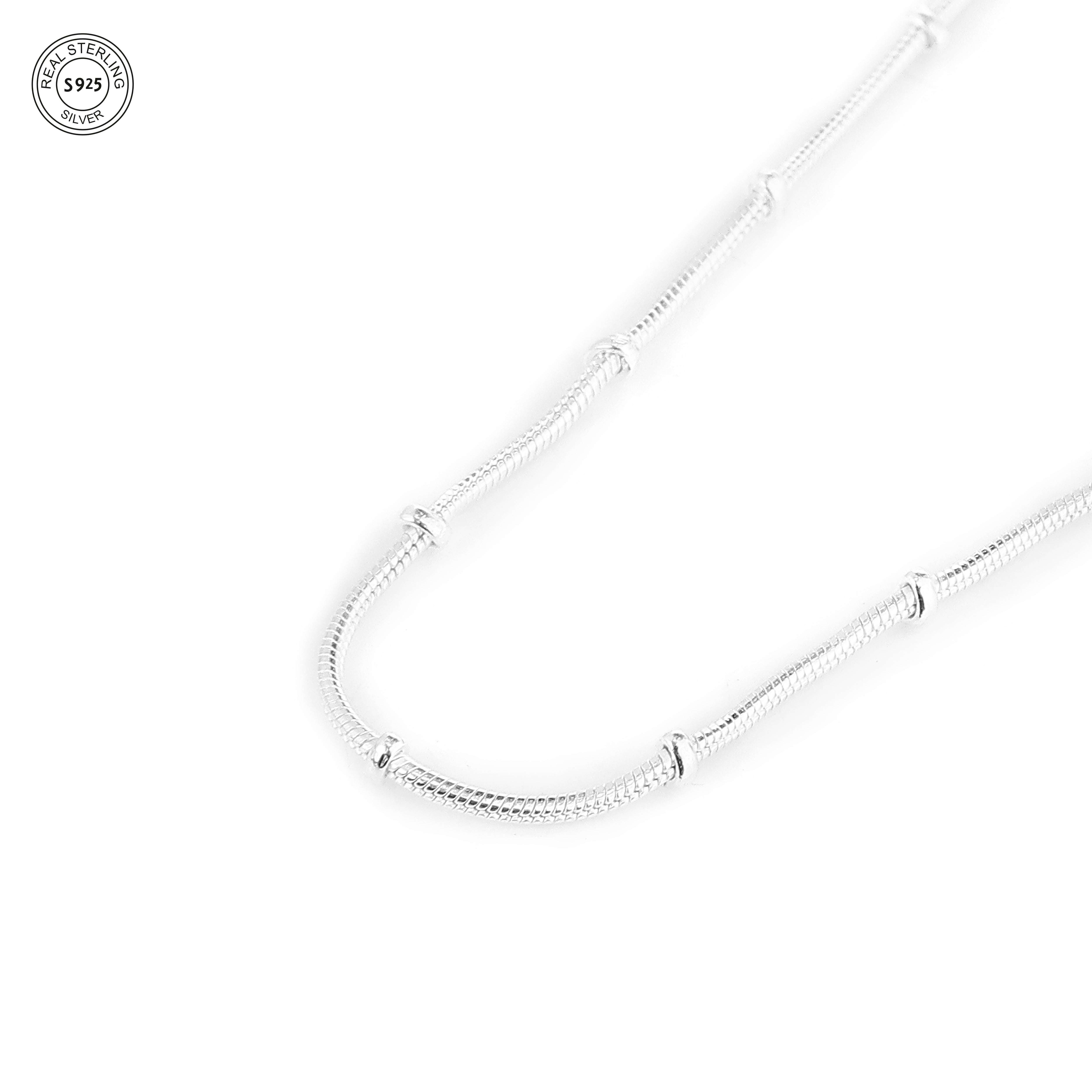 Luna Charm Silver Chain