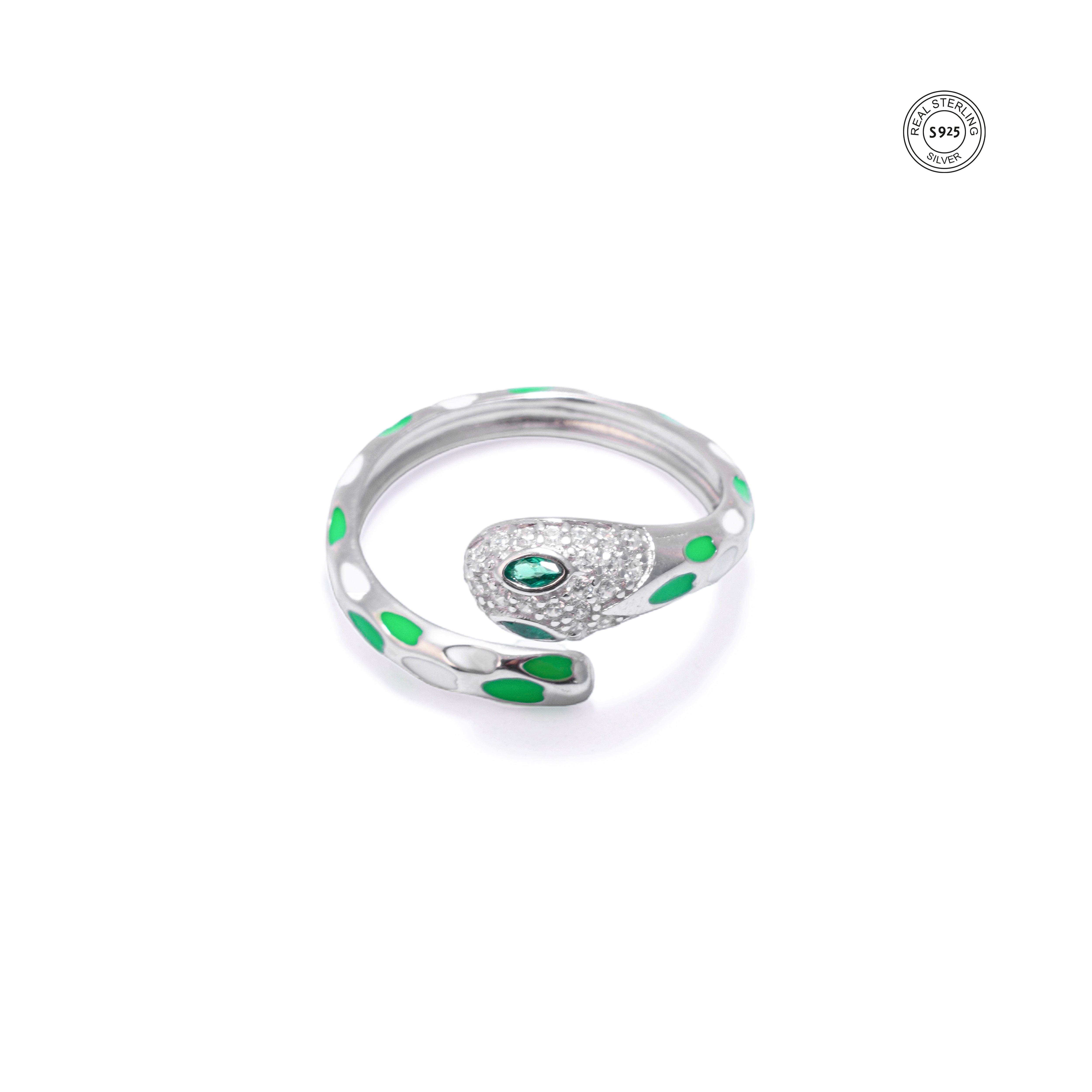 Egyptian style silver ring vintage antique design