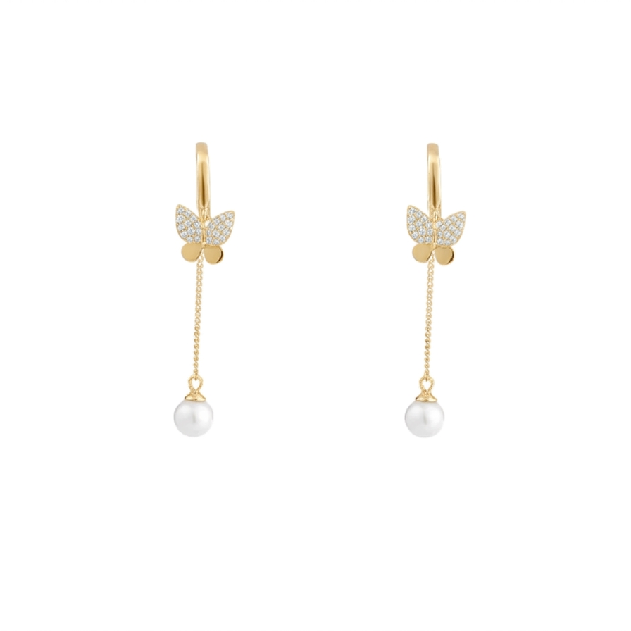 Pearl Flutter Silver Drops