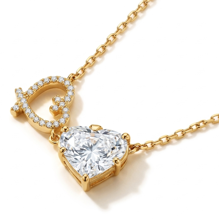 Prism pendant gold finish elegant geometric necklace for women