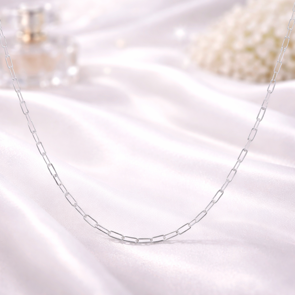 925 silver link chain minimalist design