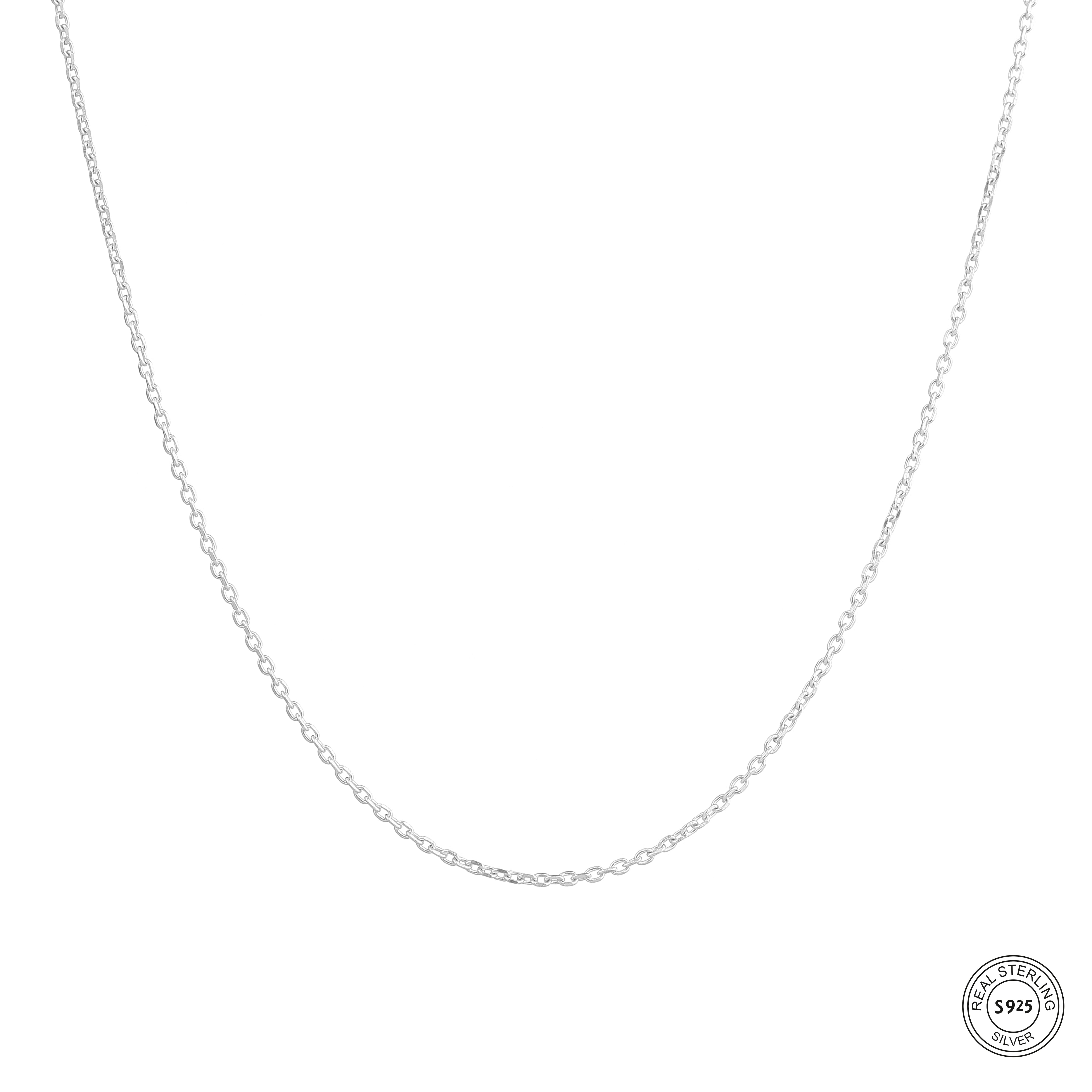 Classic silver chain for men durable 925 sterling silver necklace