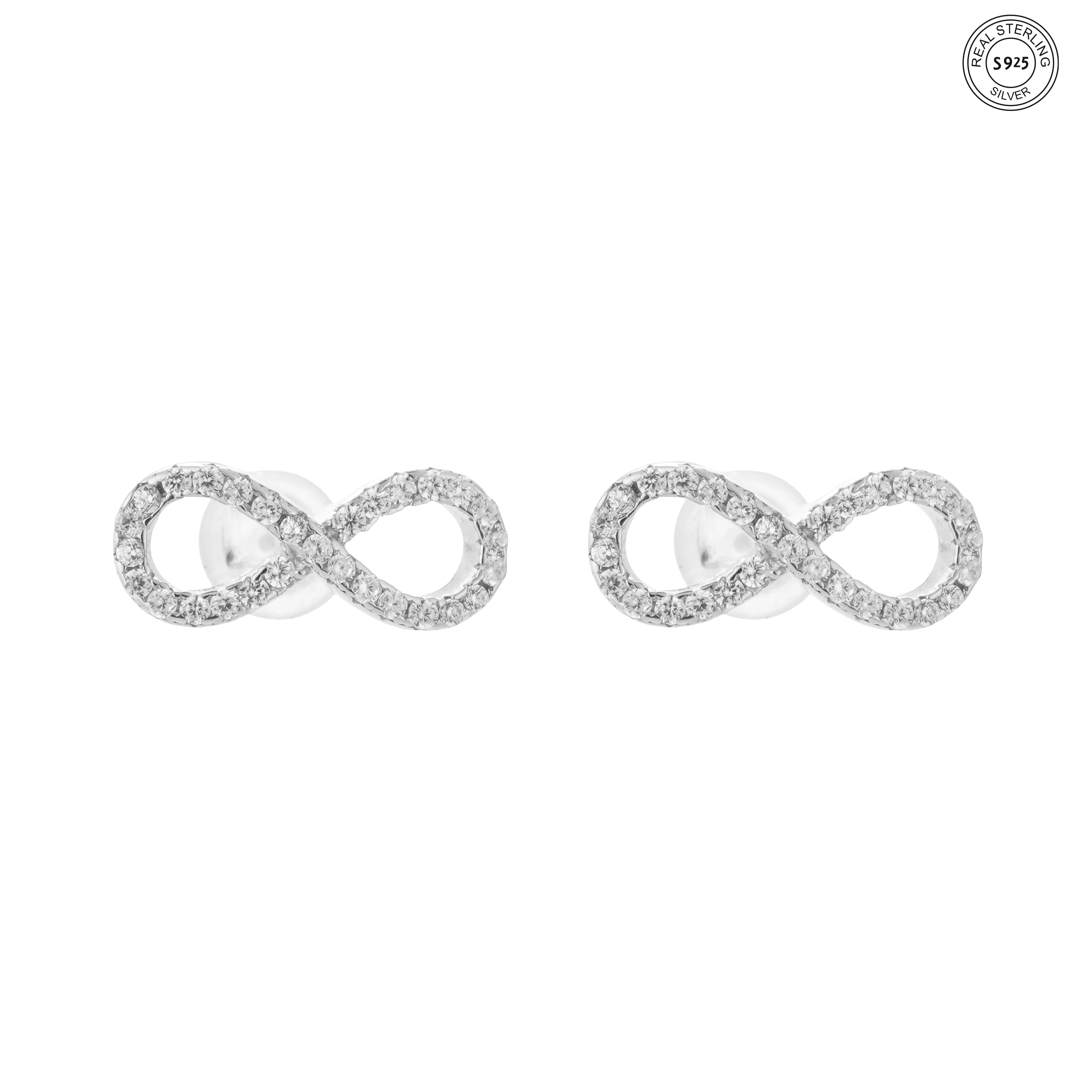 Minimal loop design silver jewelry set for women lightweight daily wear