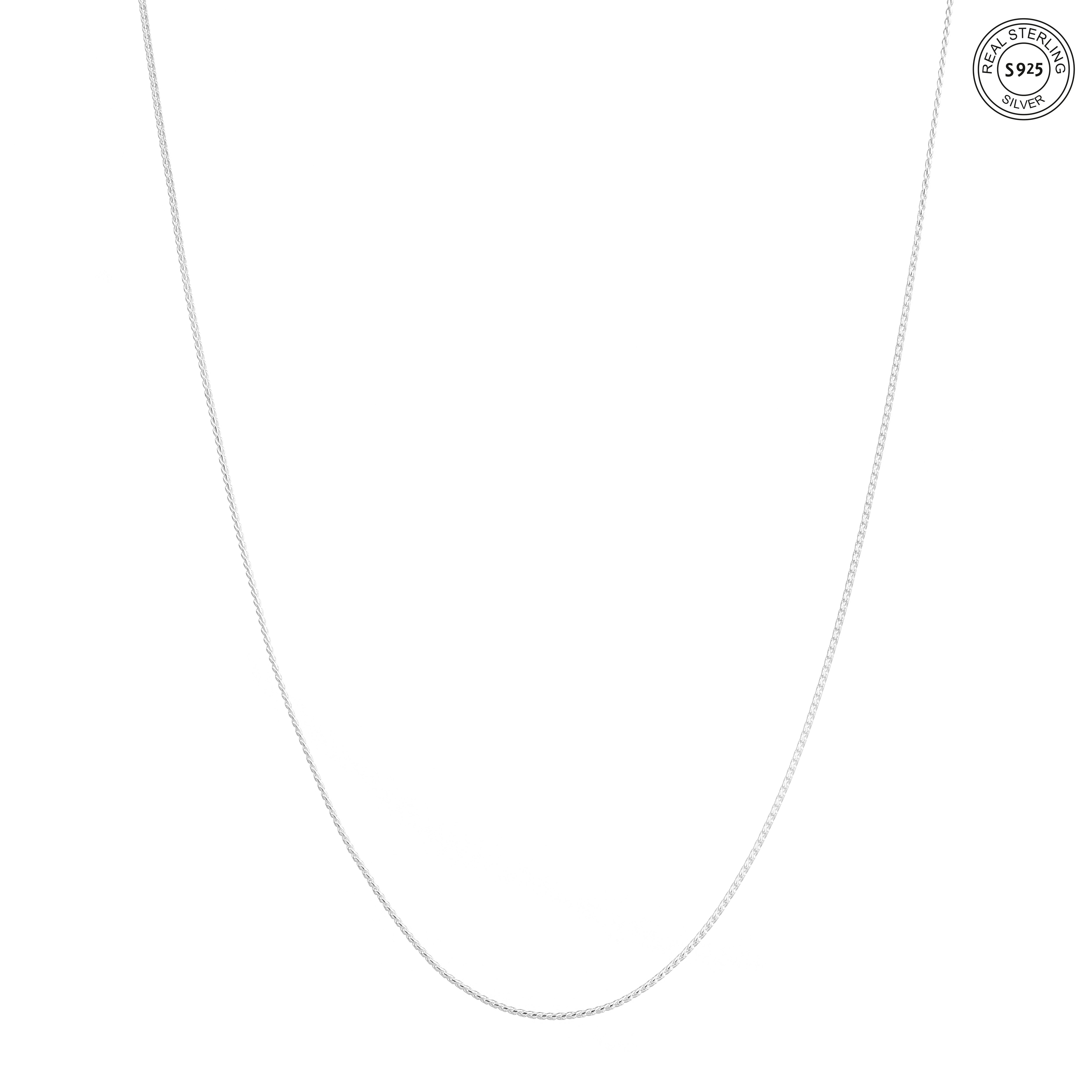 Minimal twist silver necklace for girls delicate 925 silver chain everyday wear