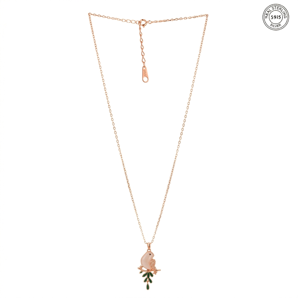 Model bird pendant silver stylish everyday wear