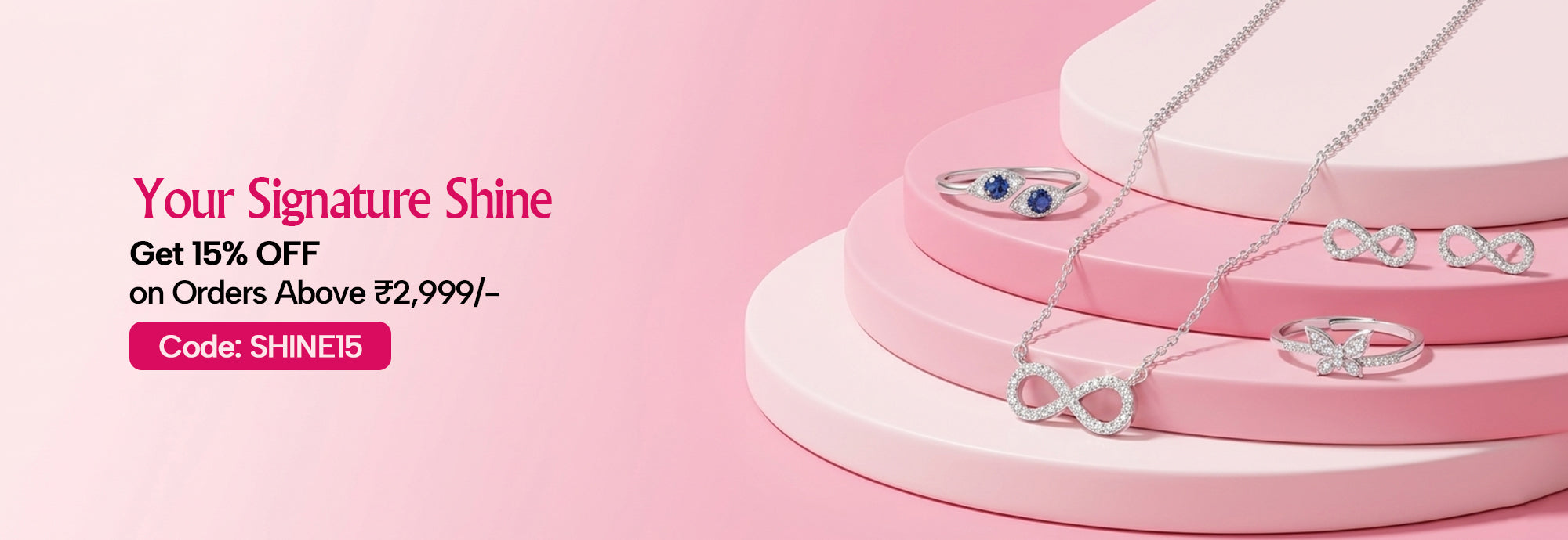 Premium 925 sterling silver jewellery online in India for women