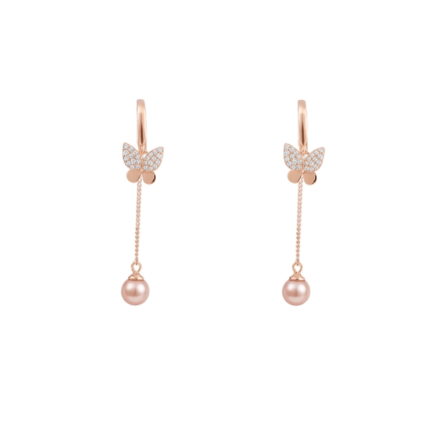 Pearl Flutter Silver Drops