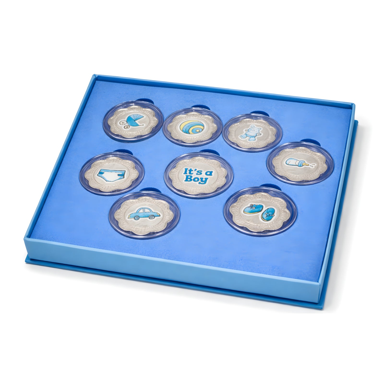 It's a boy Silver coin gift box | Set of 8 coins