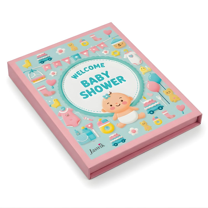 Baby shower Silver coin gift box | Set of 8 coins