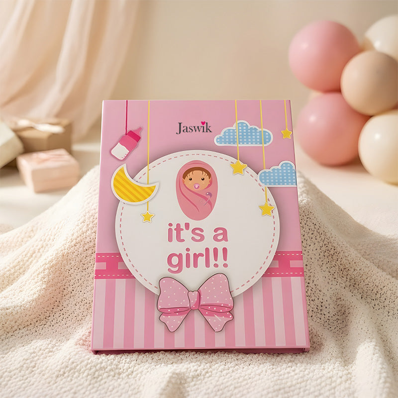 It's a girl Silver coin gift box | Set of 8 coins