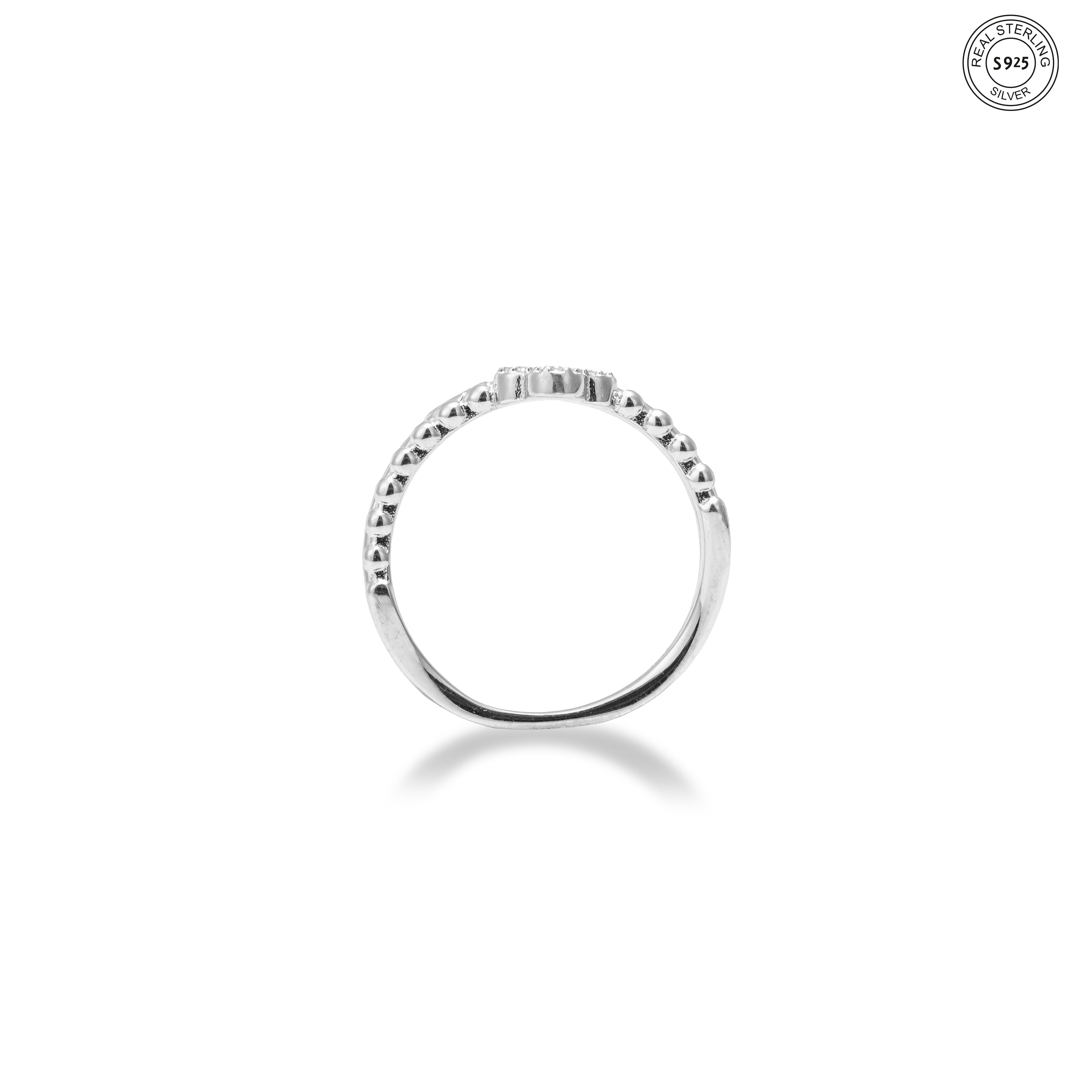 Silver Twofold Luck Ring