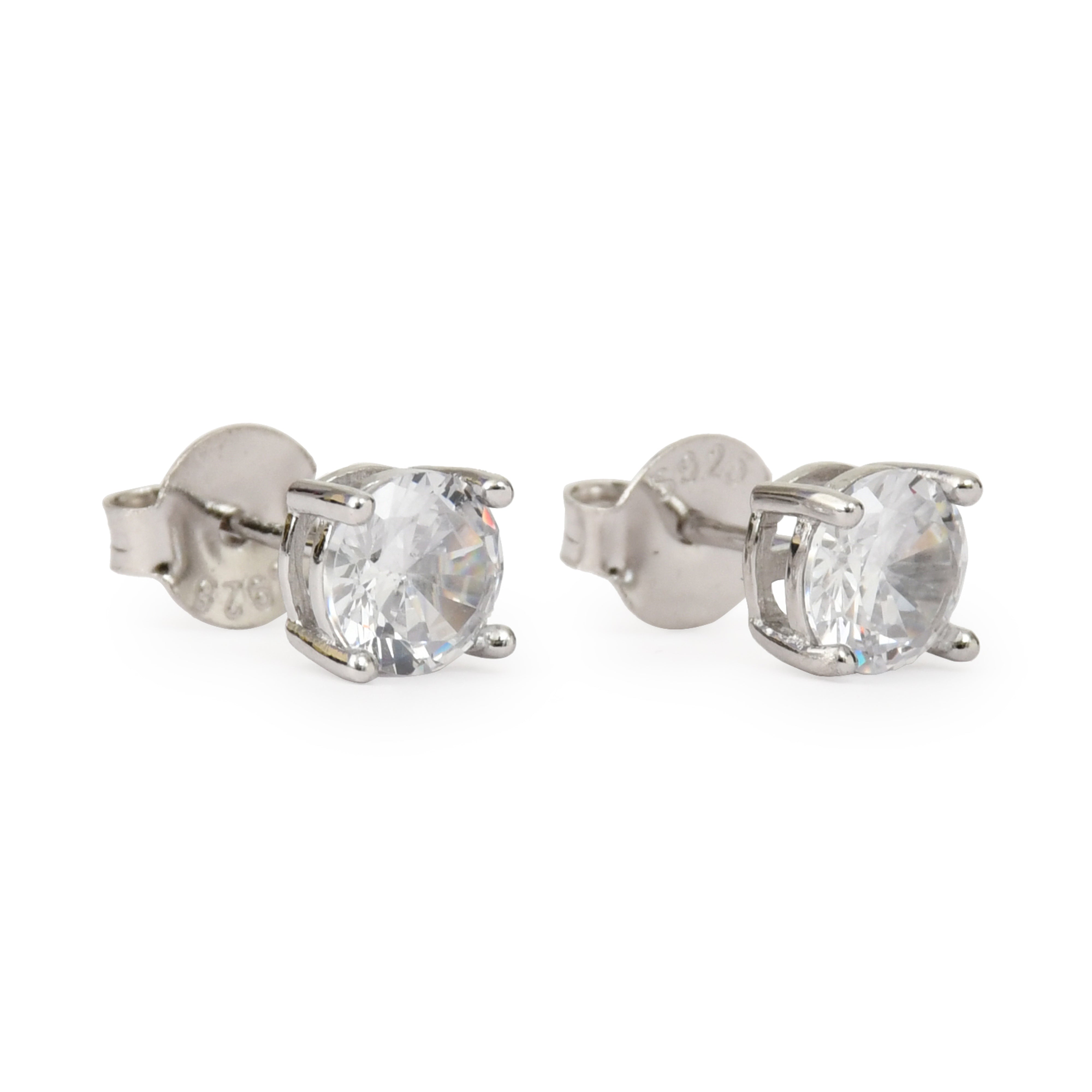 Silver Stone Studs