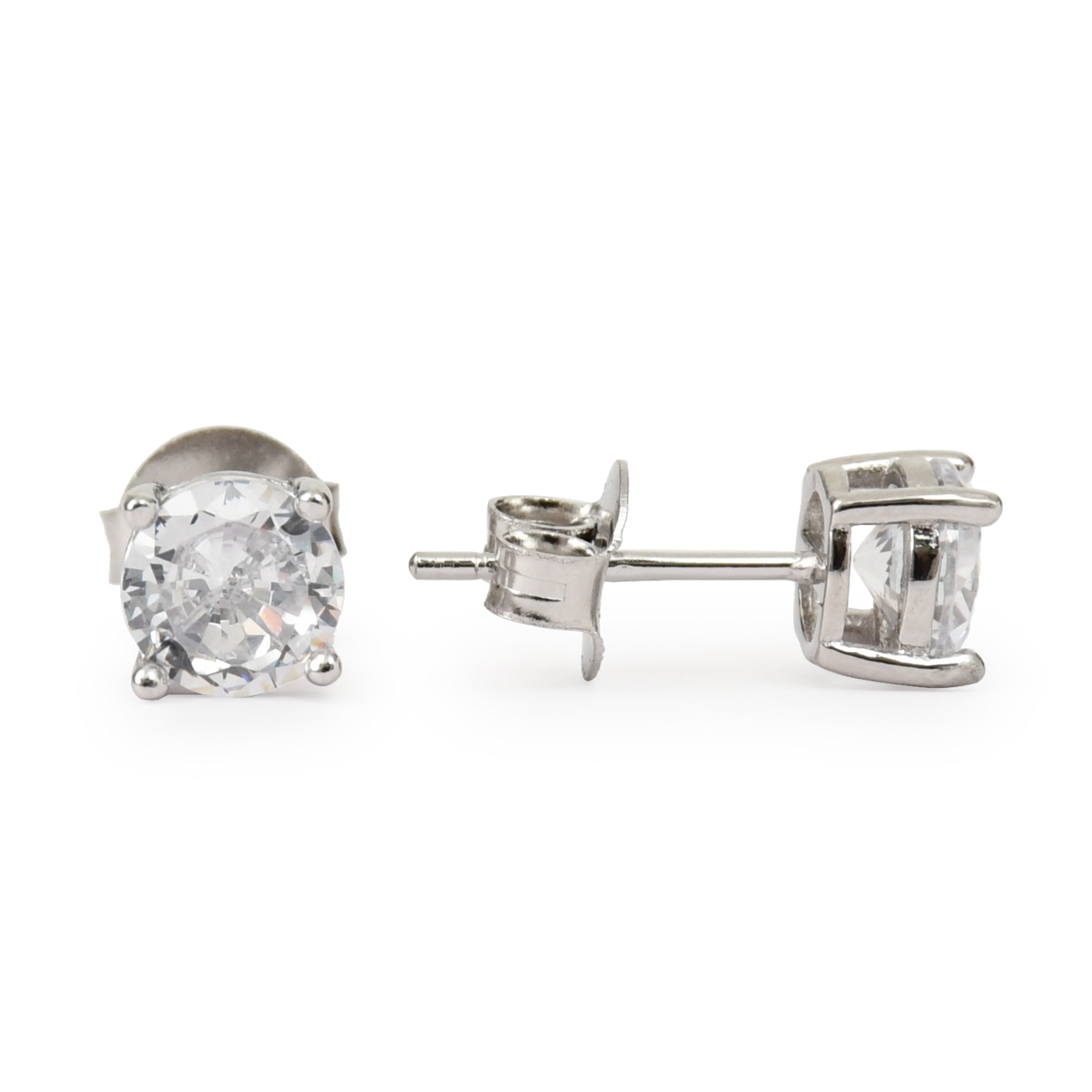 Silver Stone Studs