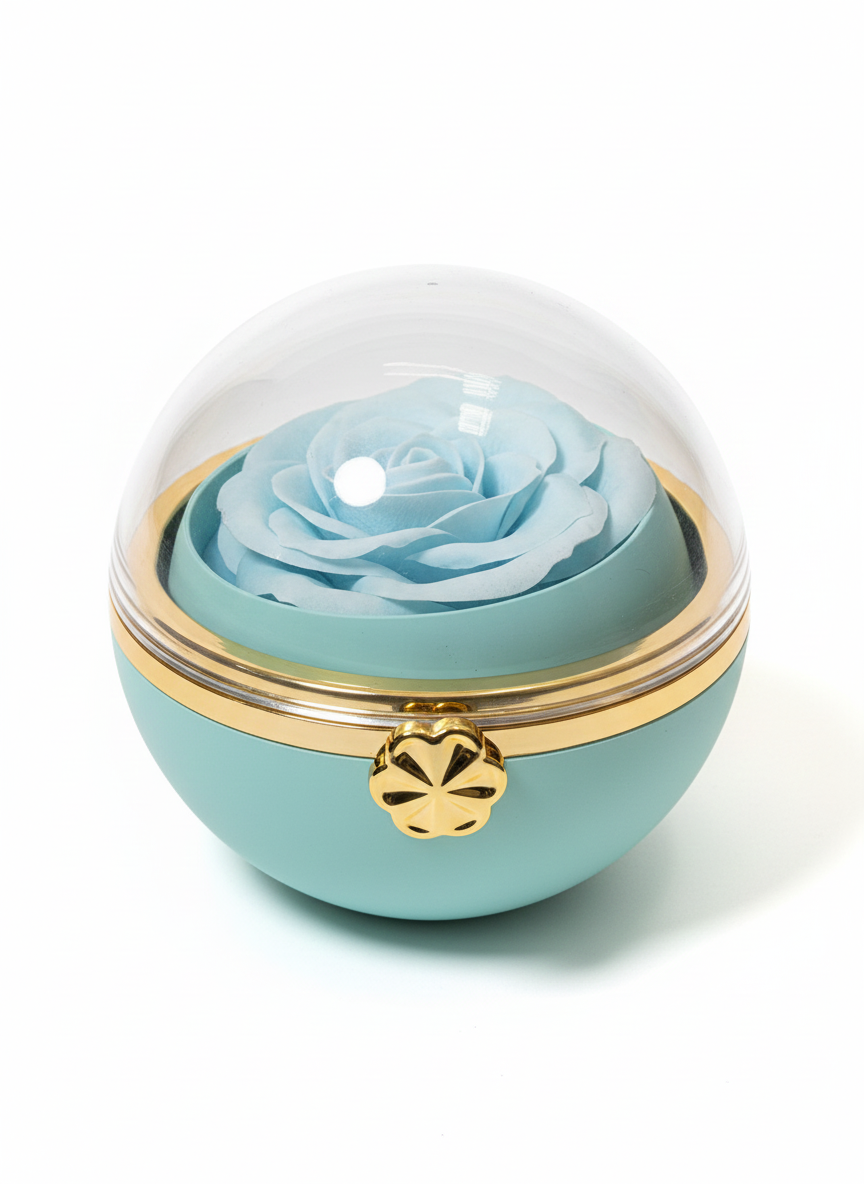 Blue rosette Gift Box