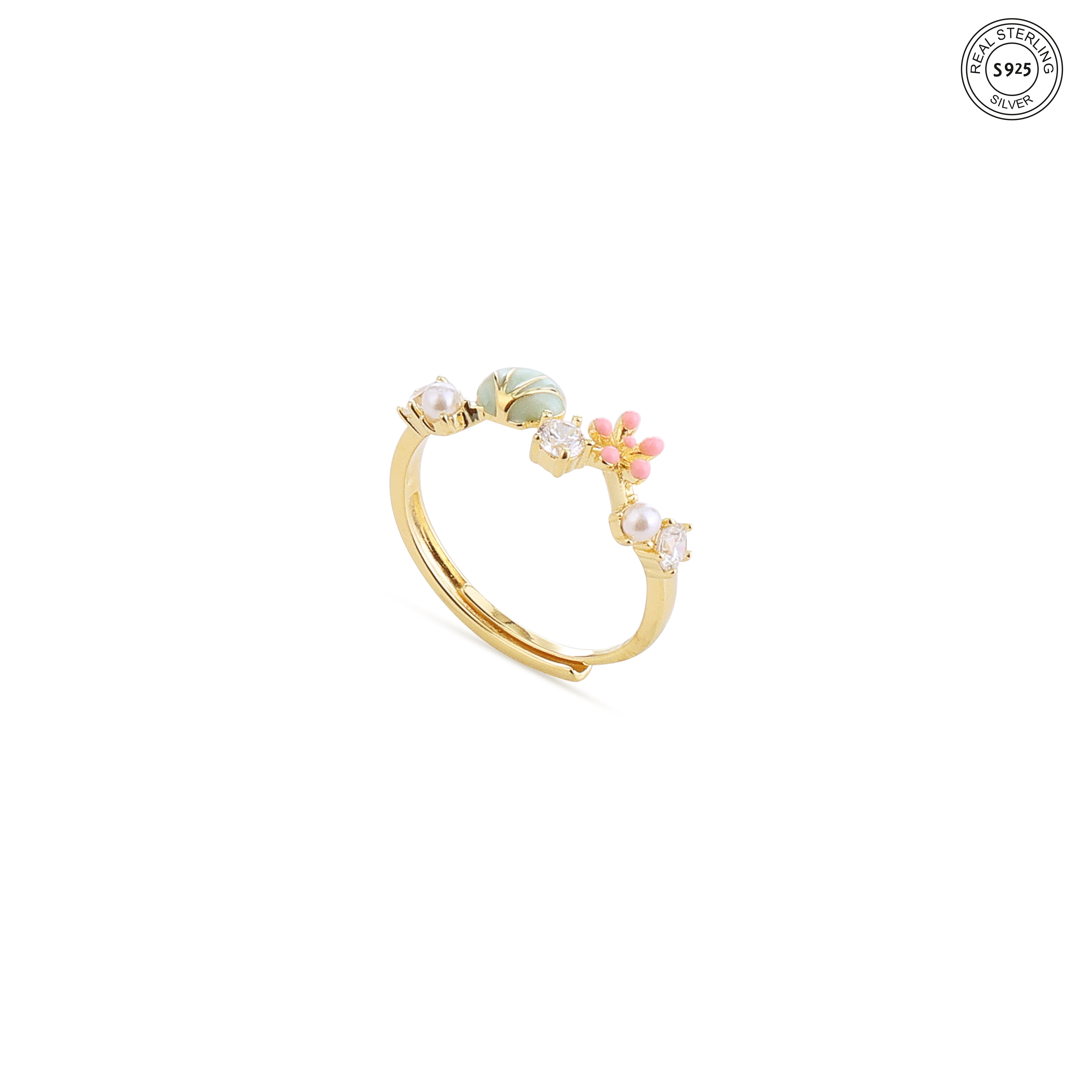 Ocean Bloom Silver Ring