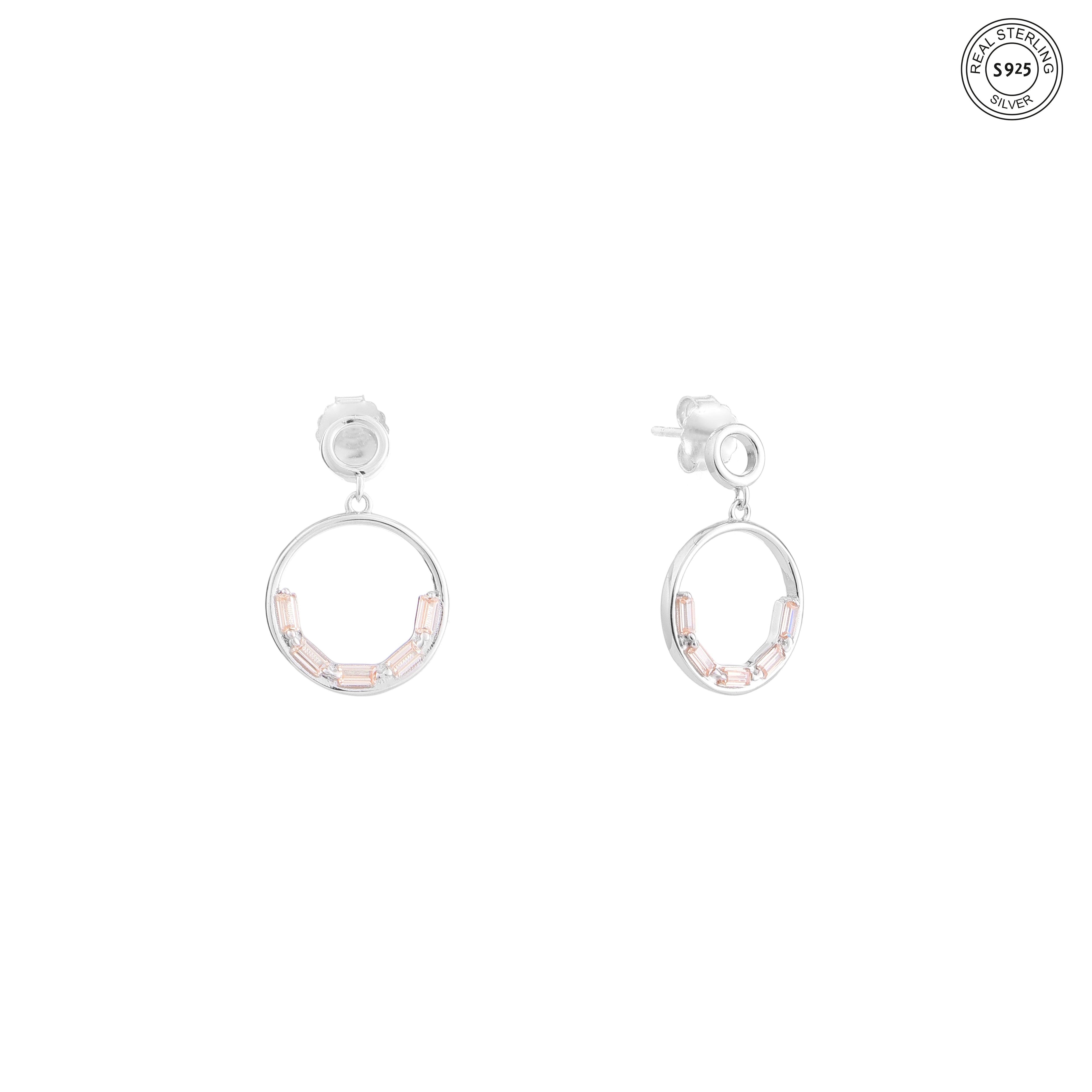 Urban Loop Silver Earrings