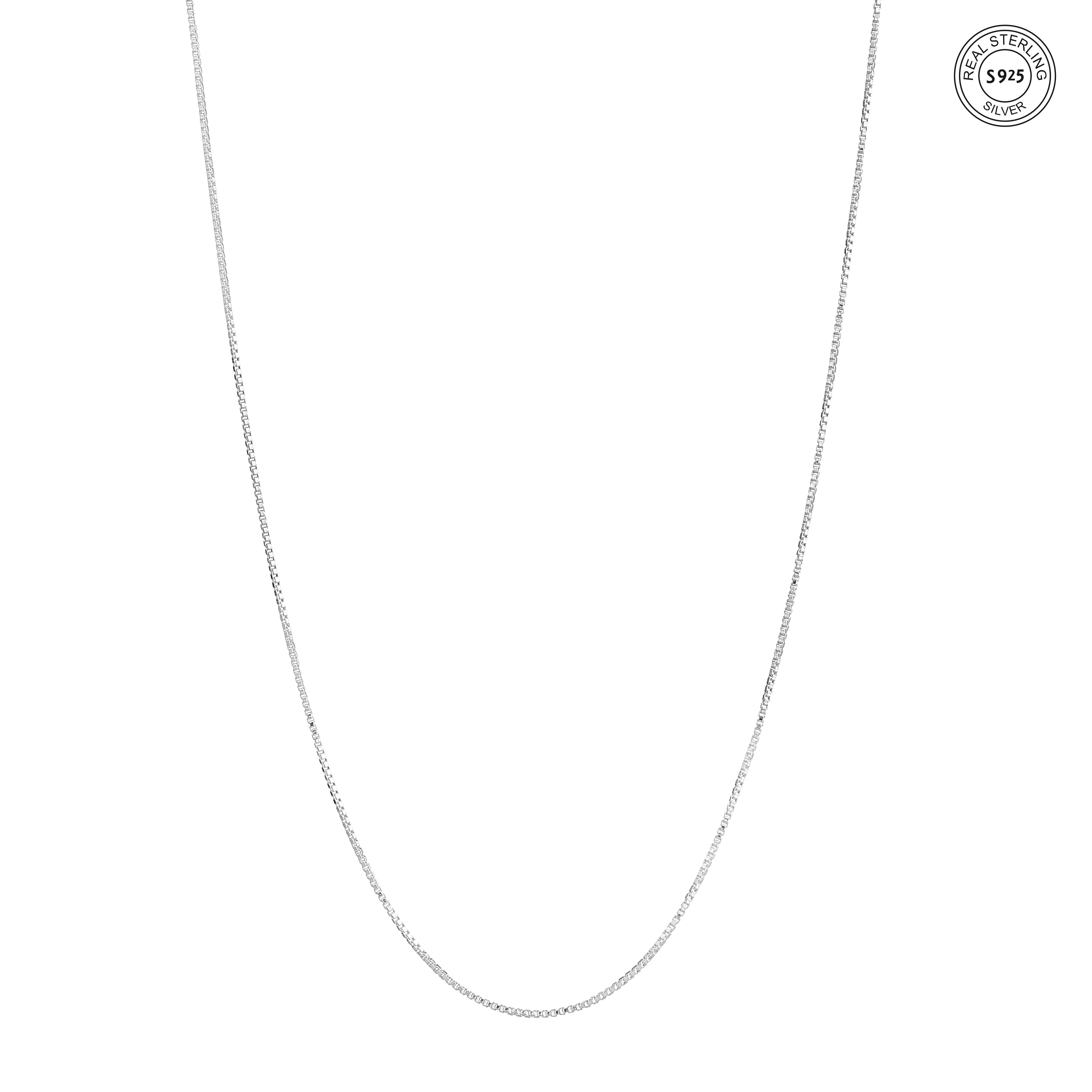 Square Link Silver Chain