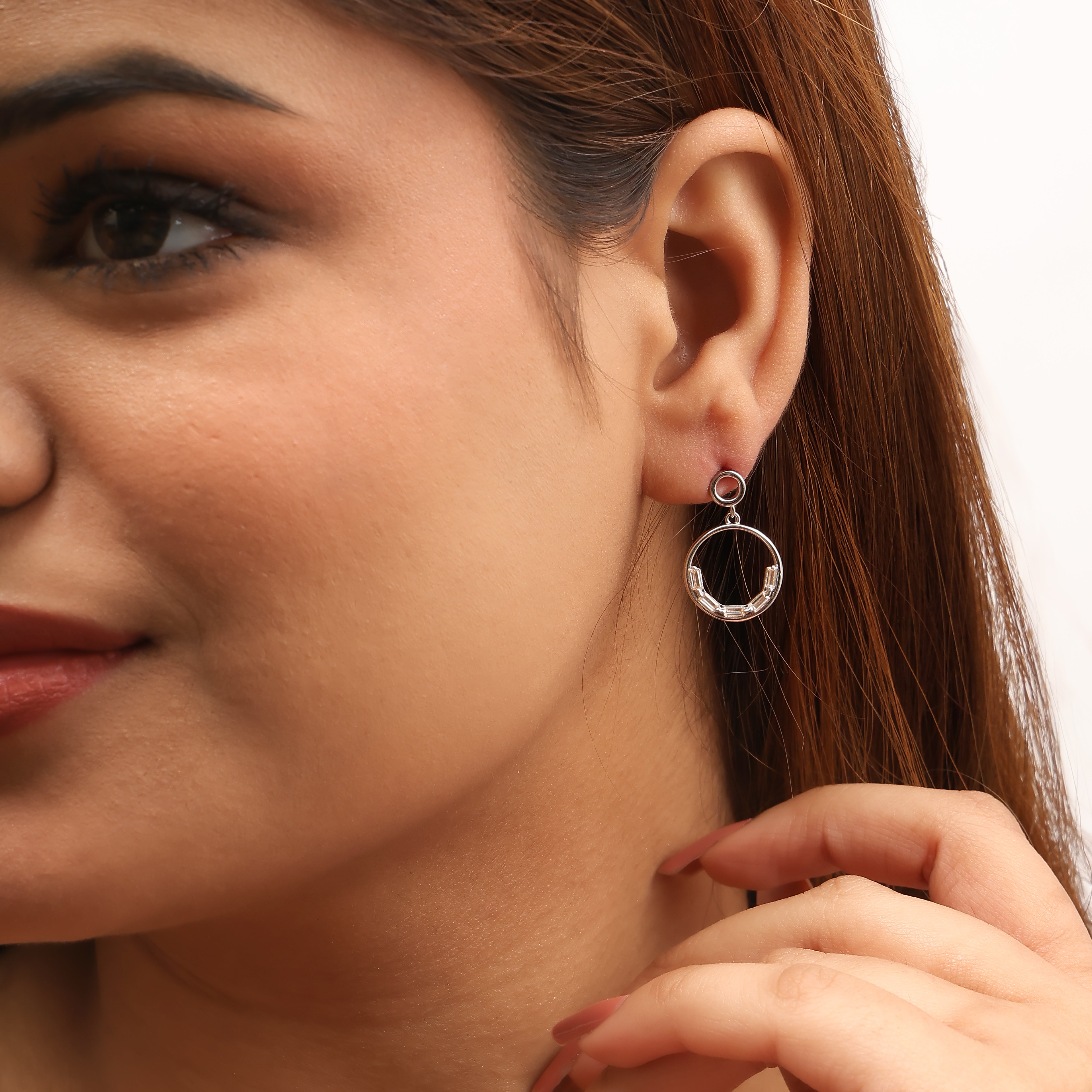 Urban Loop Silver Earrings
