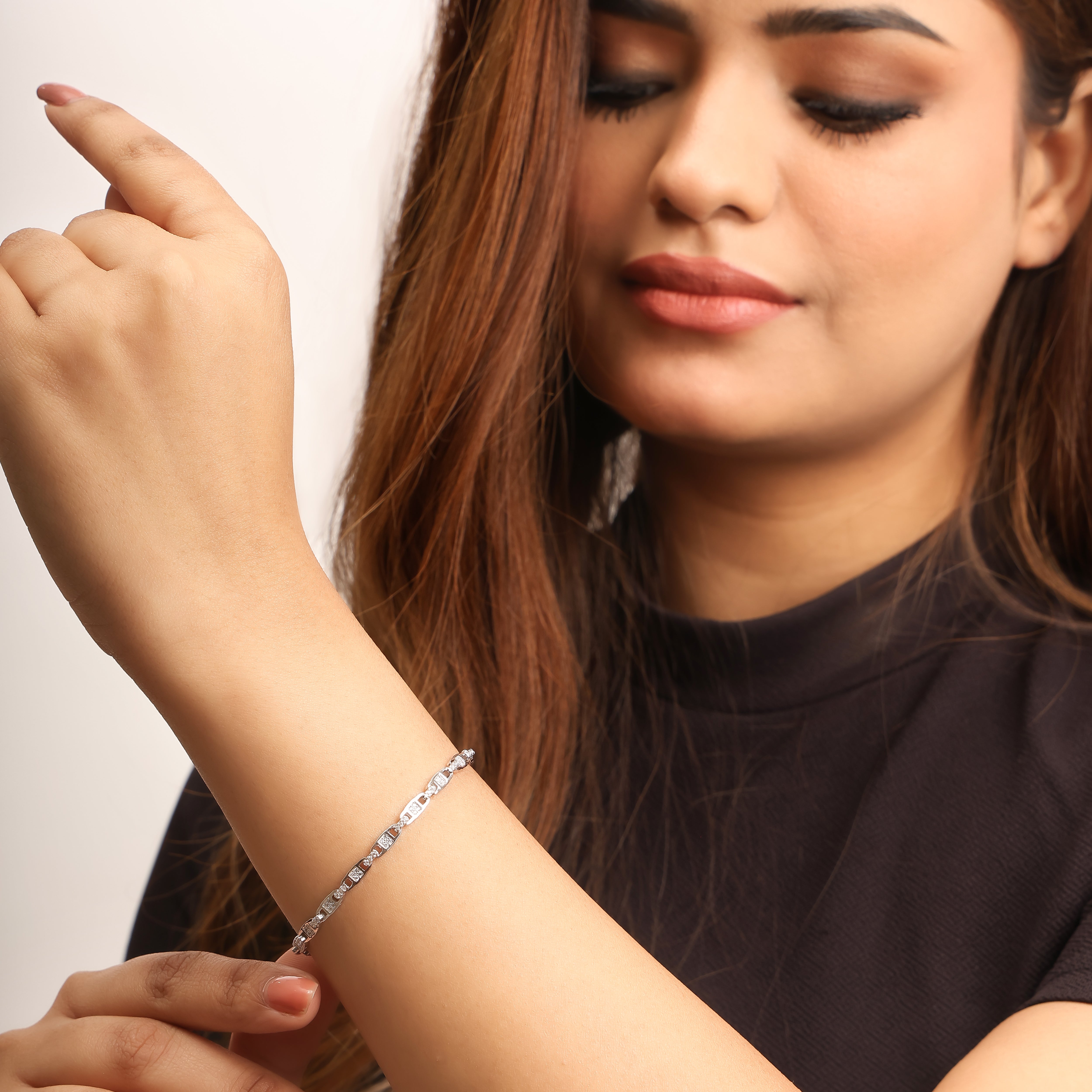Lumi Link Silver Bracelet