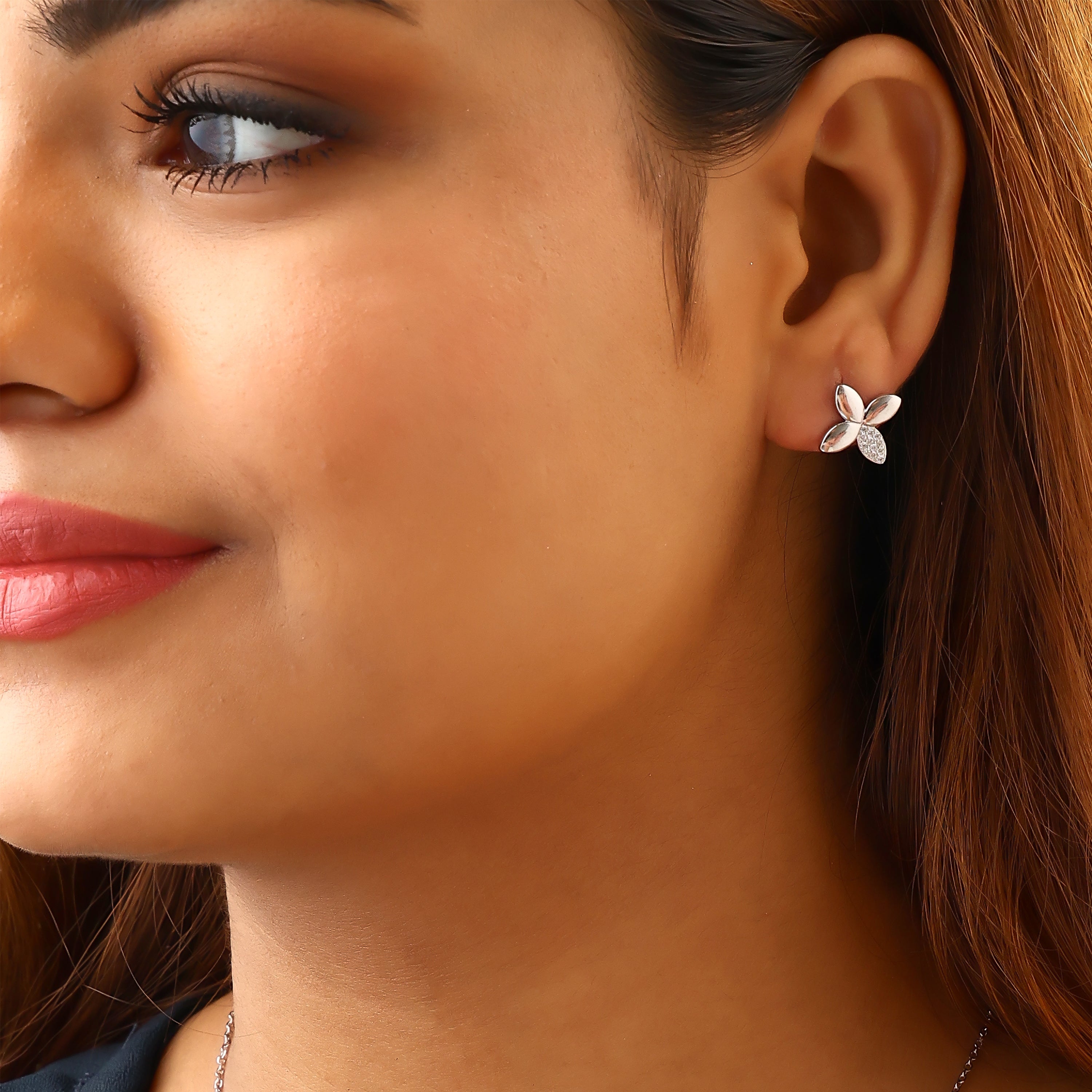 Petal Bloom Silver Pendant Set