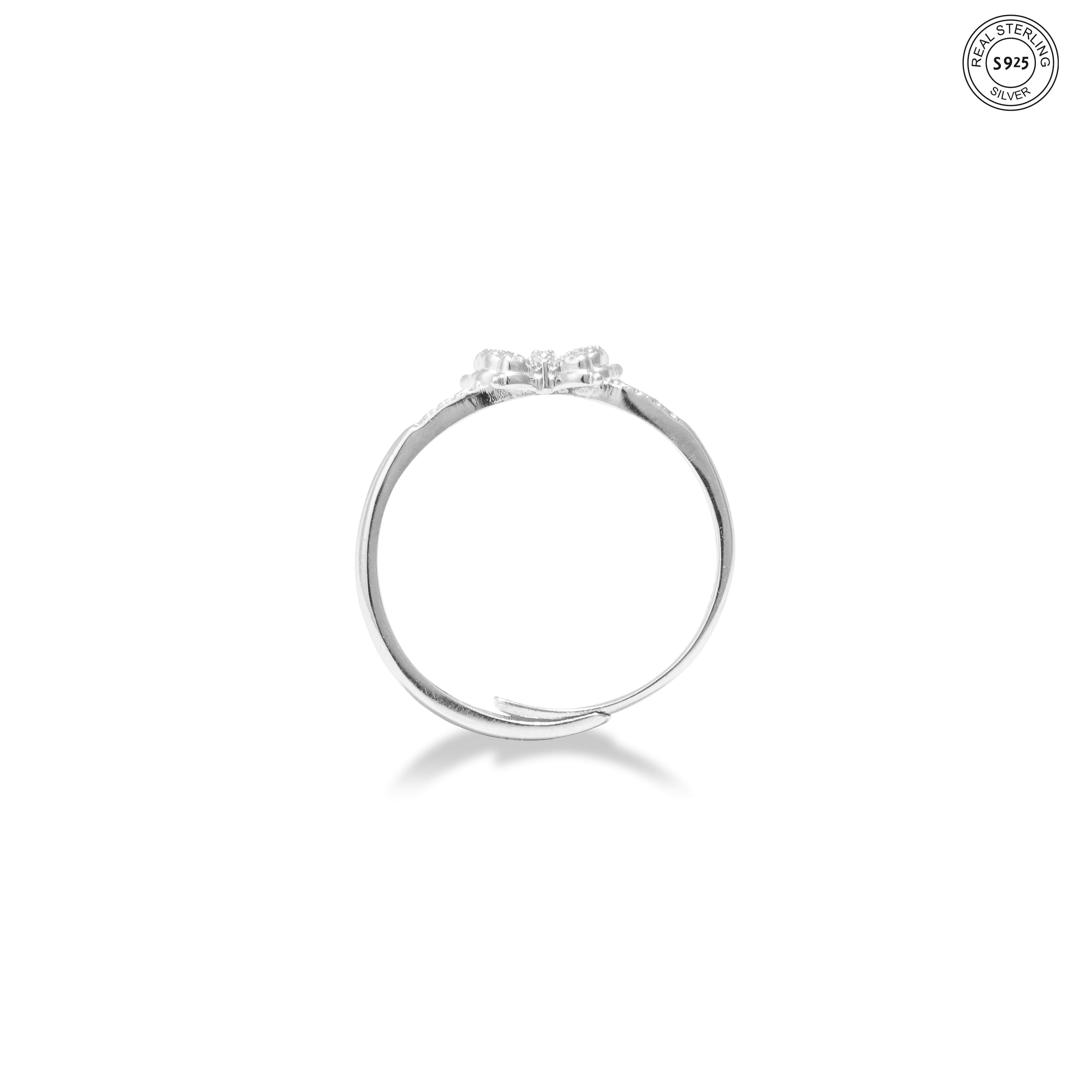 Butterfly band ring 925 silver cute gifting ring for girlfriend