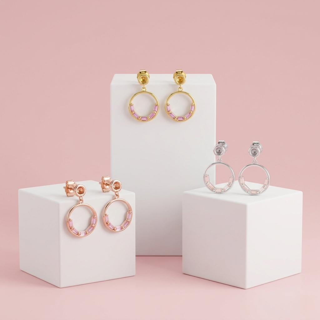 Urban Loop Silver Earrings