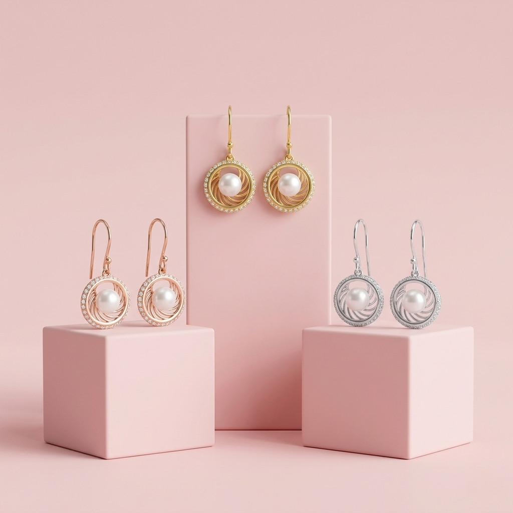 Silver Swirl Earrings