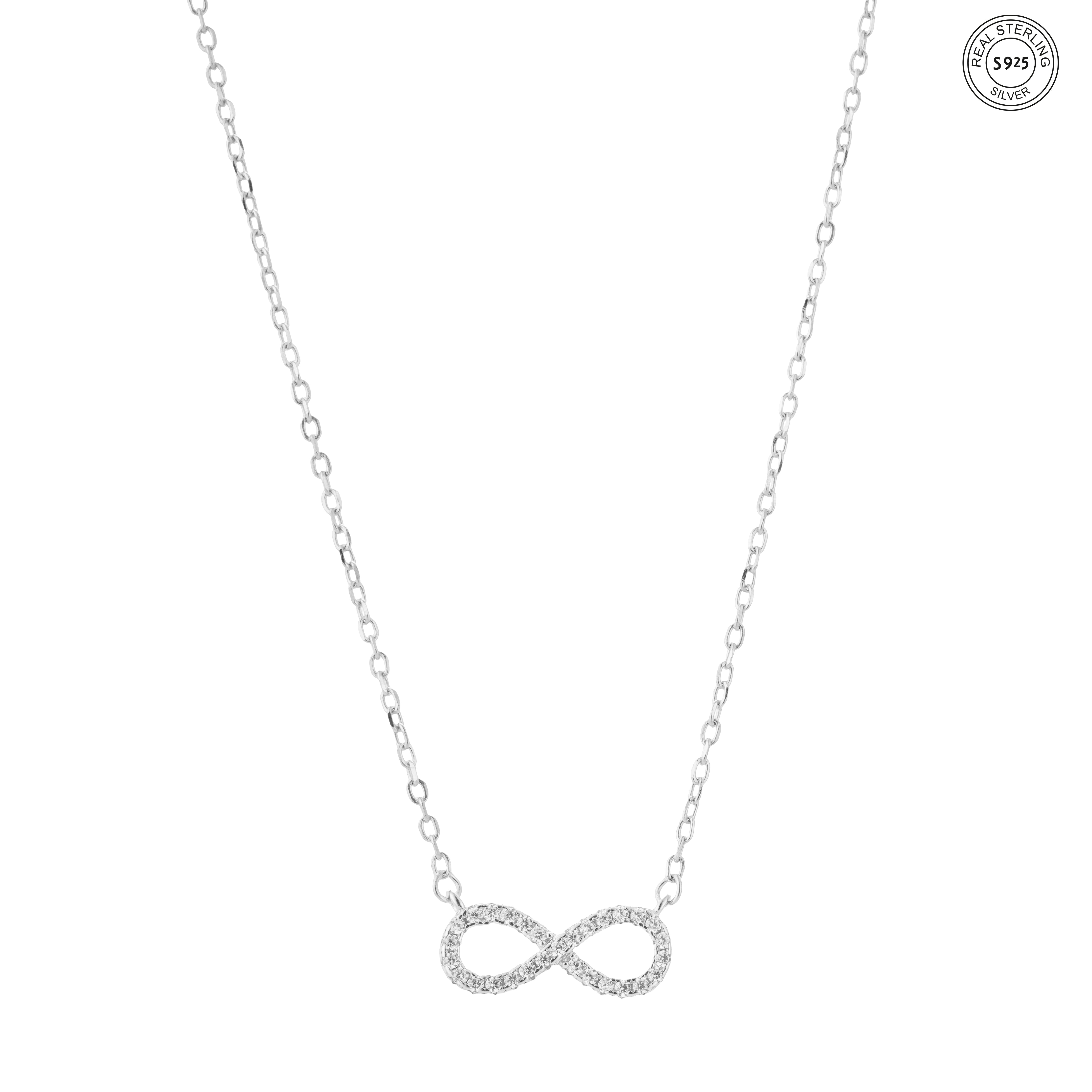 Dainty silver loop necklace and earrings set for girls everyday jewelry