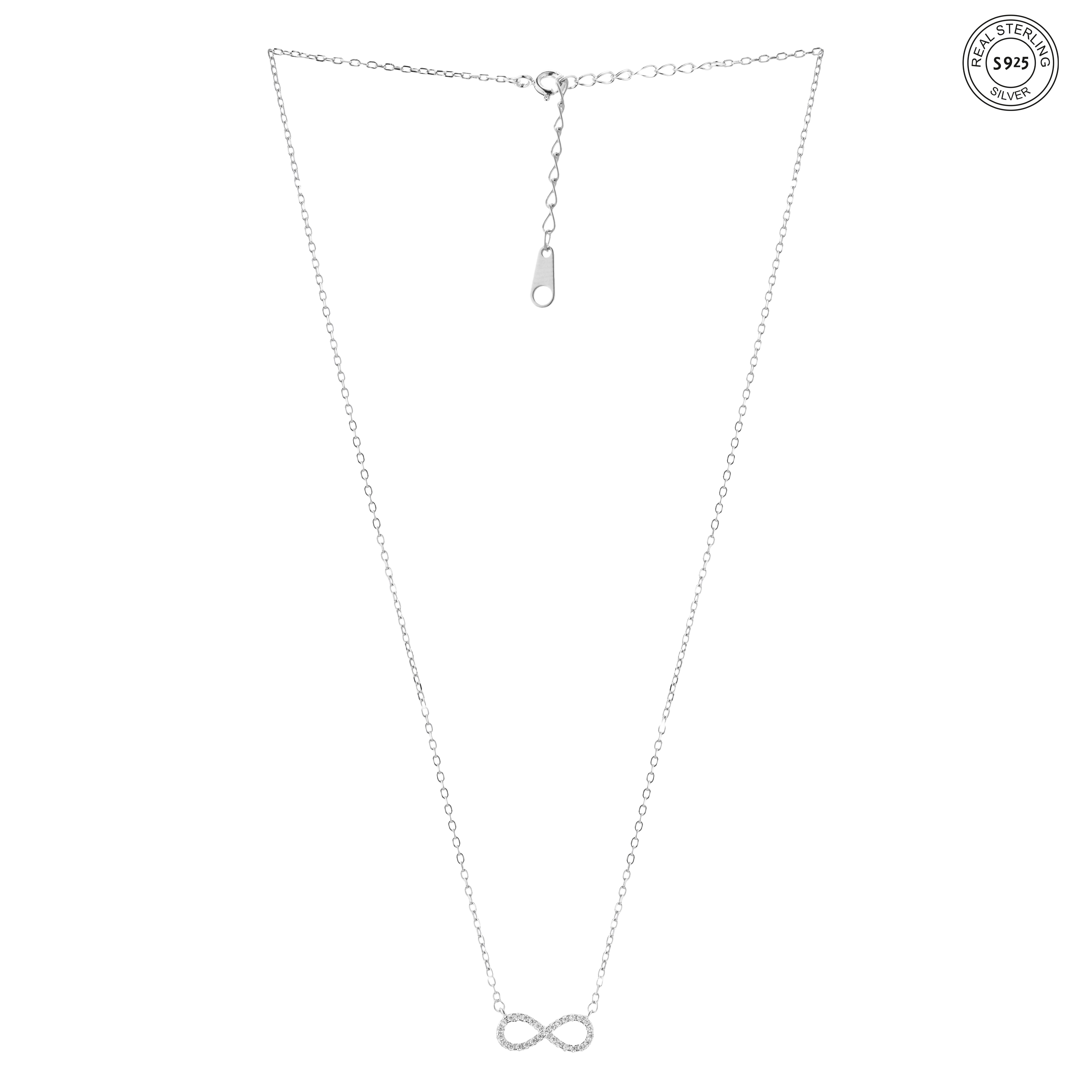 Elegant silver loop jewelry set for women classy 925 sterling silver set