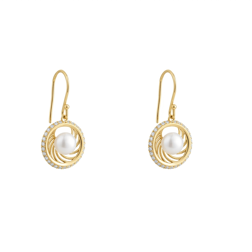 Silver Swirl Earrings