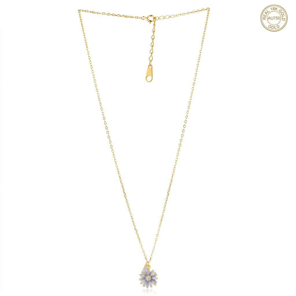 Gold daisy pendant floral elegant modern design