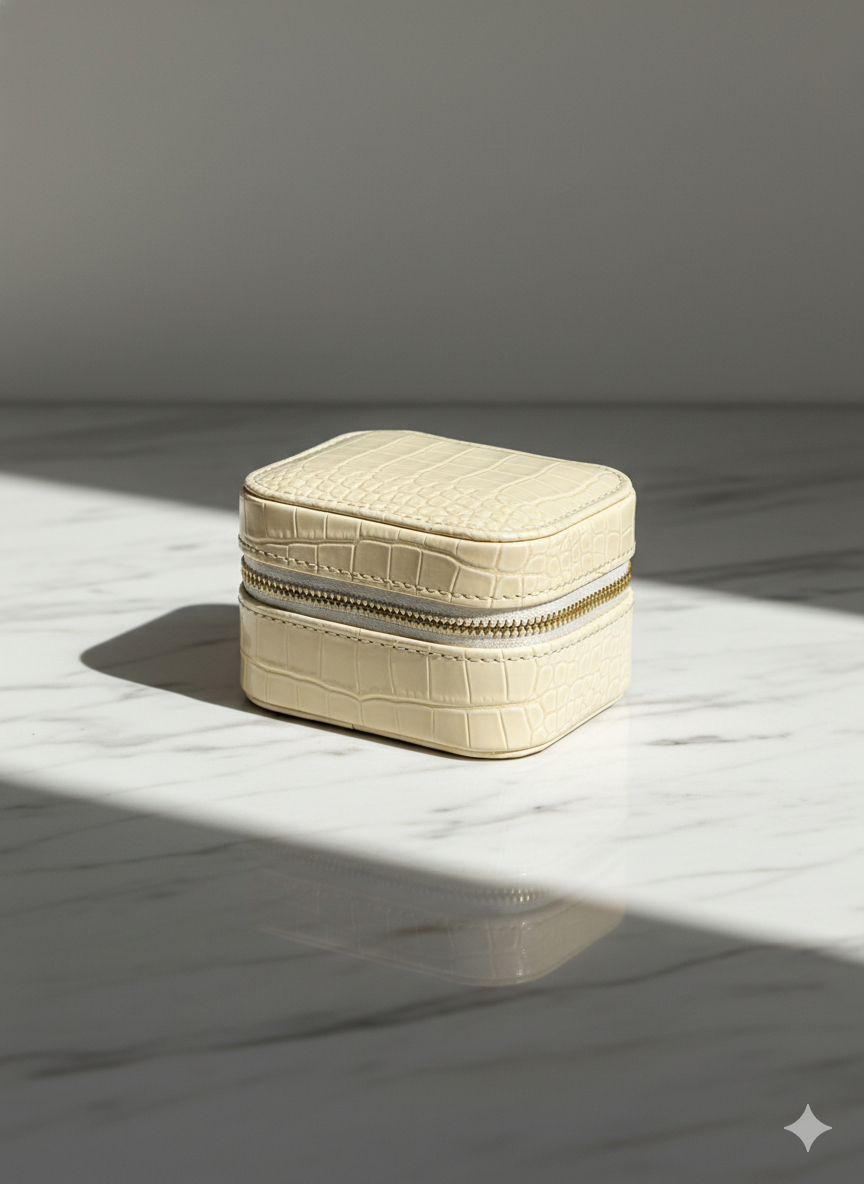 Mini ivory gift box elegant jewelry packaging