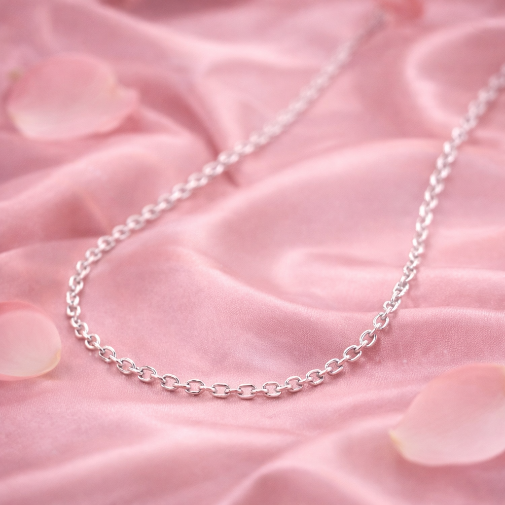 Minimal 925 silver chain for women and men stylish everyday jewellery