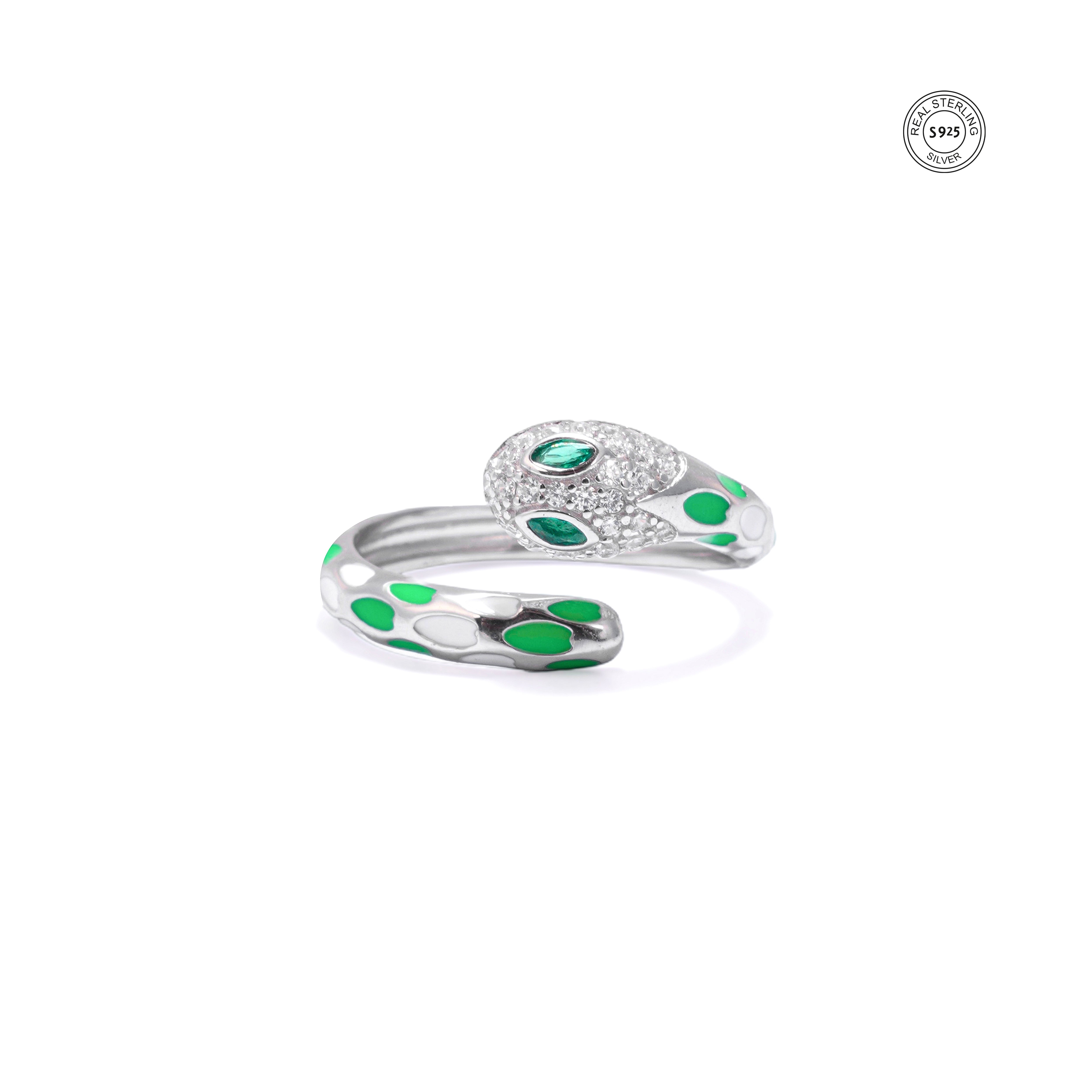 Silver cleopatra ring bold royal statement design