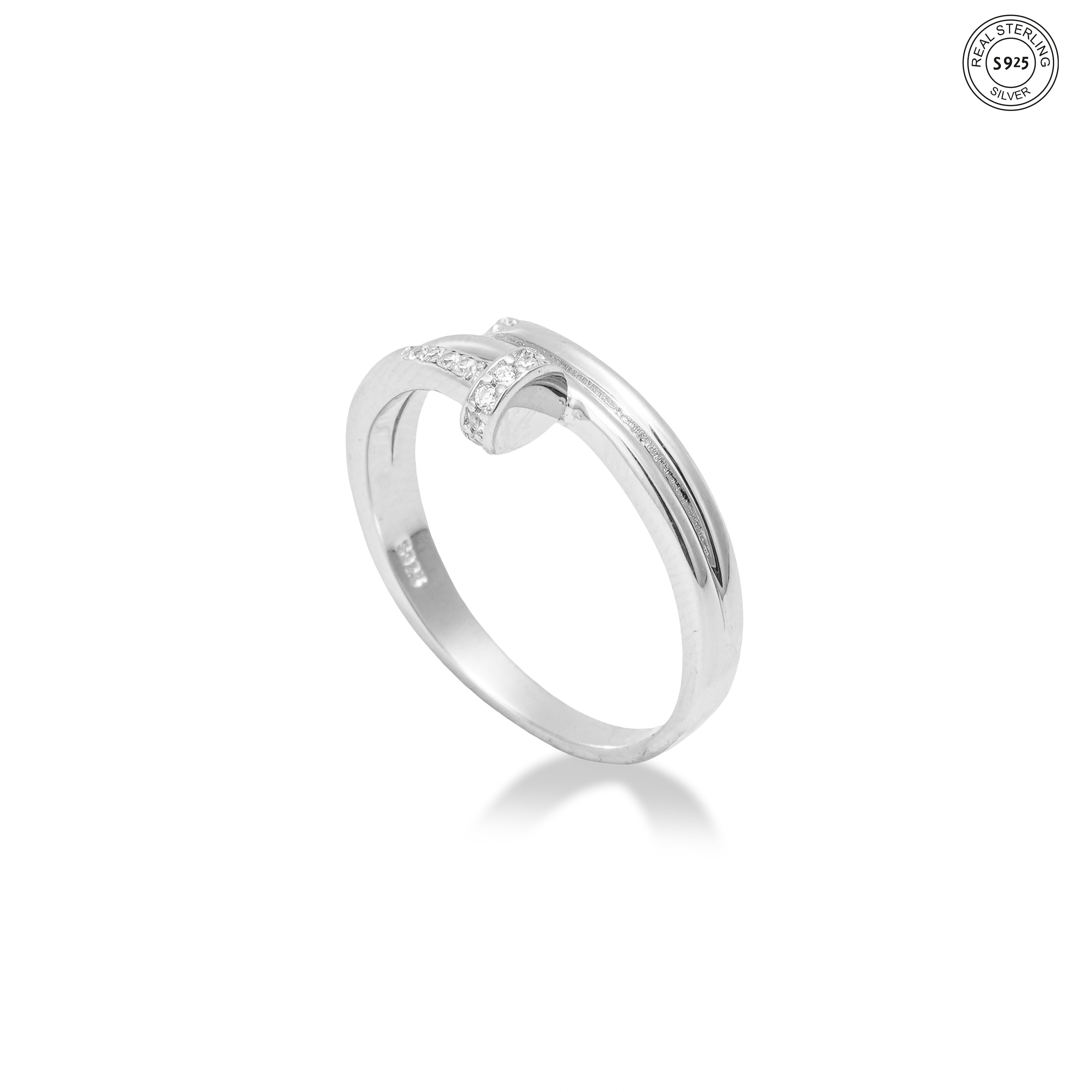 Trendy silver ring India for girls everyday wear jewelry